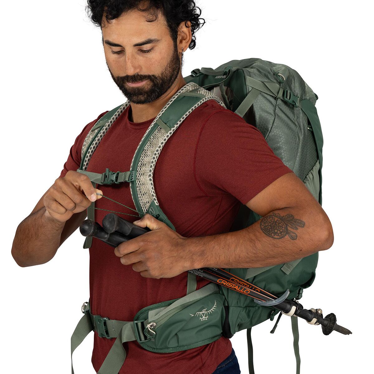 Рюкзак Osprey Packs Stratos 34L, цвет: Зелёный — фото 8