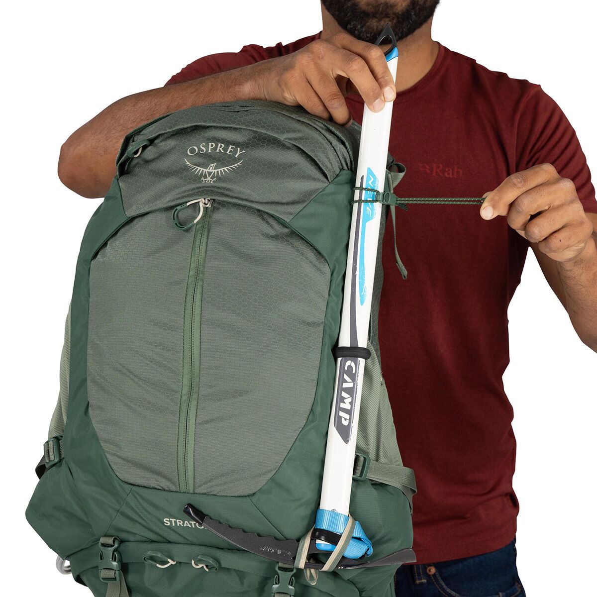 Рюкзак Osprey Packs Stratos 34L, цвет: Зелёный — фото 9