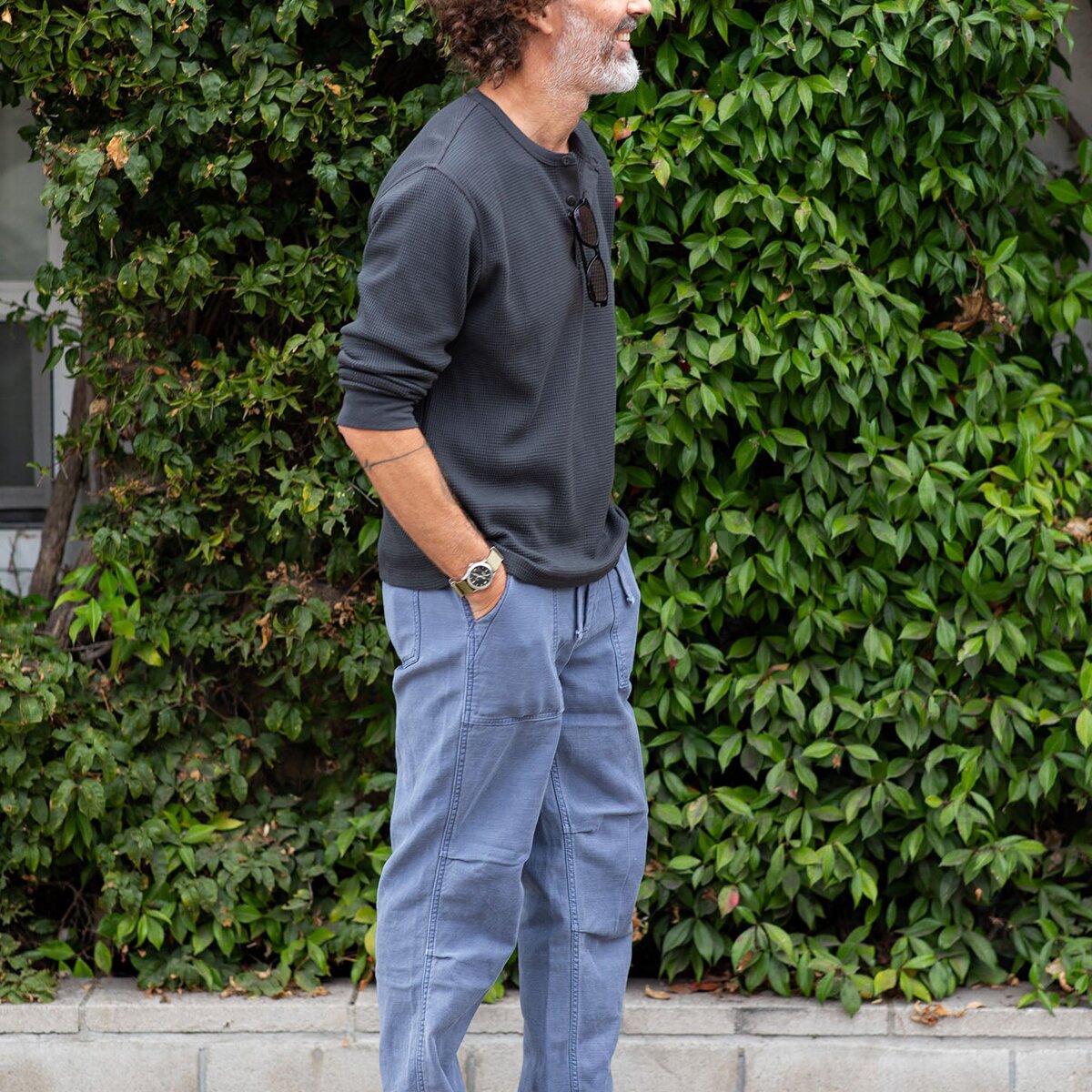 Мужские брюки Outerknown The Field Pant, цвет: Синий — фото 4