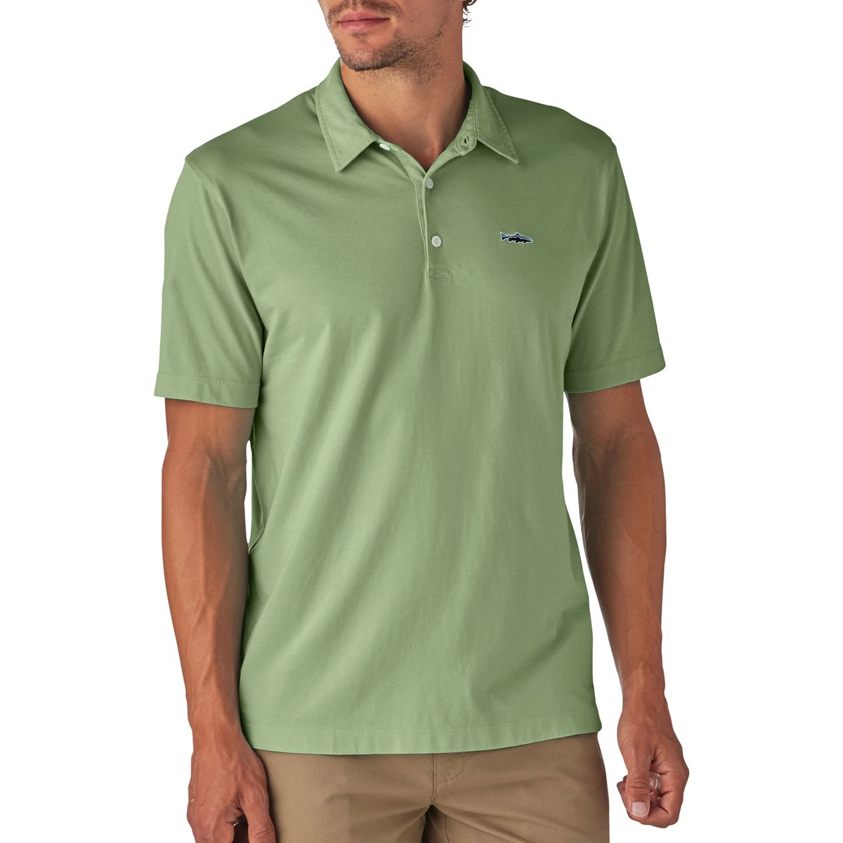 Patagonia Trout Fitz Roy Polo Shirt Men's
