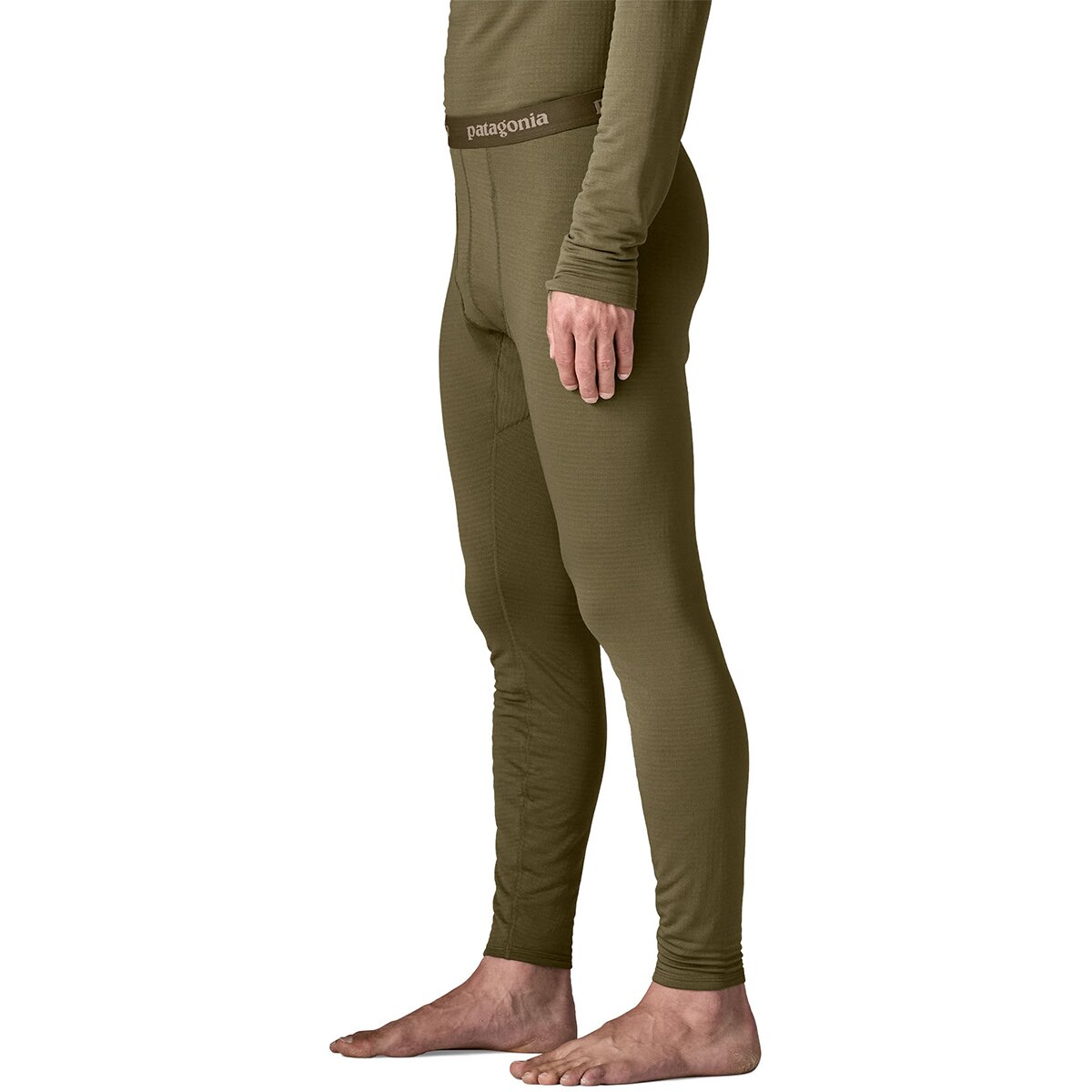 Мужские брюки Patagonia Capilene Thermal Weight Bottoms, цвет: Зелёный — фото 5