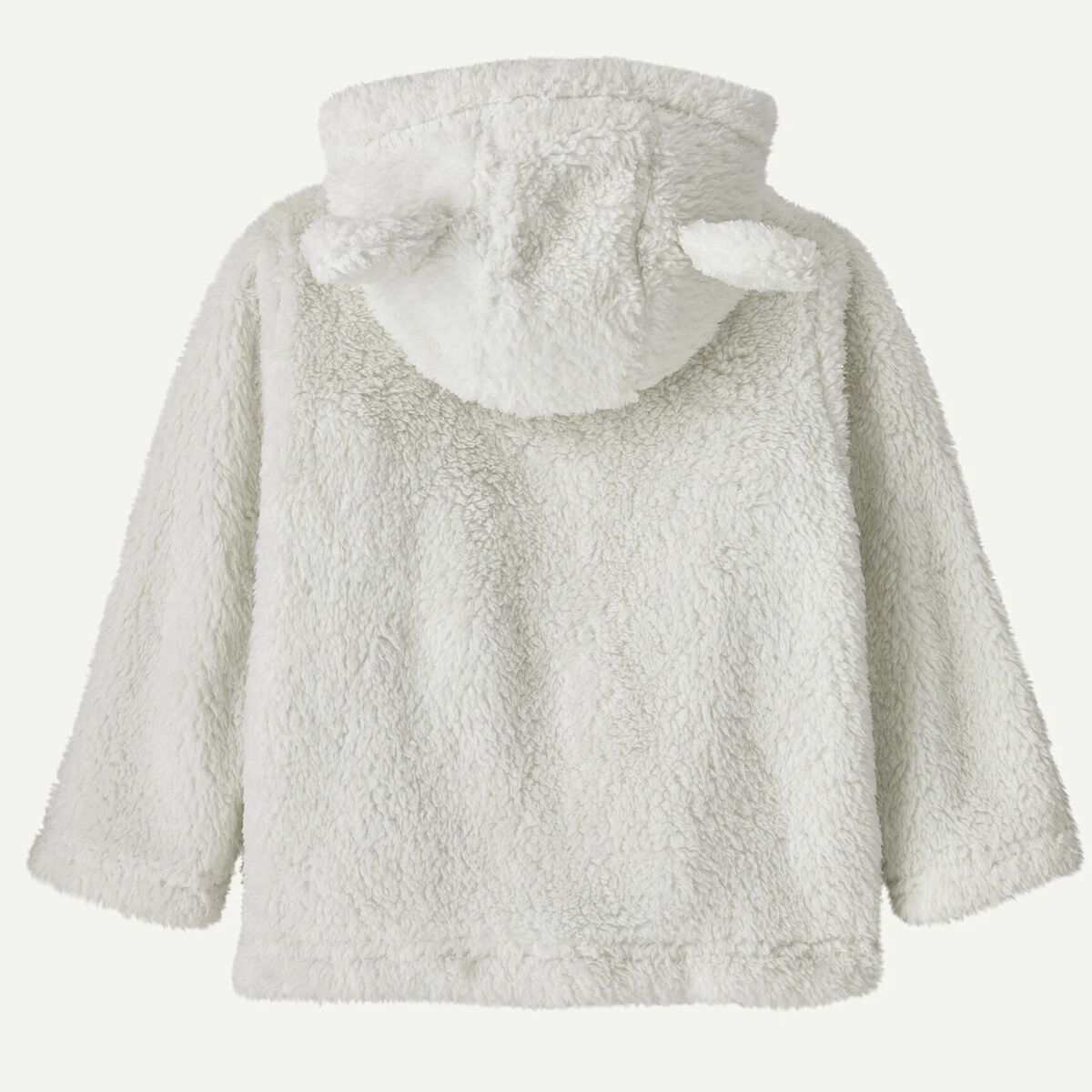 Детская куртка Patagonia Furry Friends Fleece Hooded Jacket - Toddlers', цвет: Берёзовый белый — фото 2
