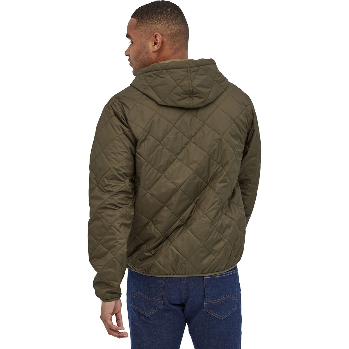 Patagonia Diamond Quilted Bomber Hooded Jacket Men's