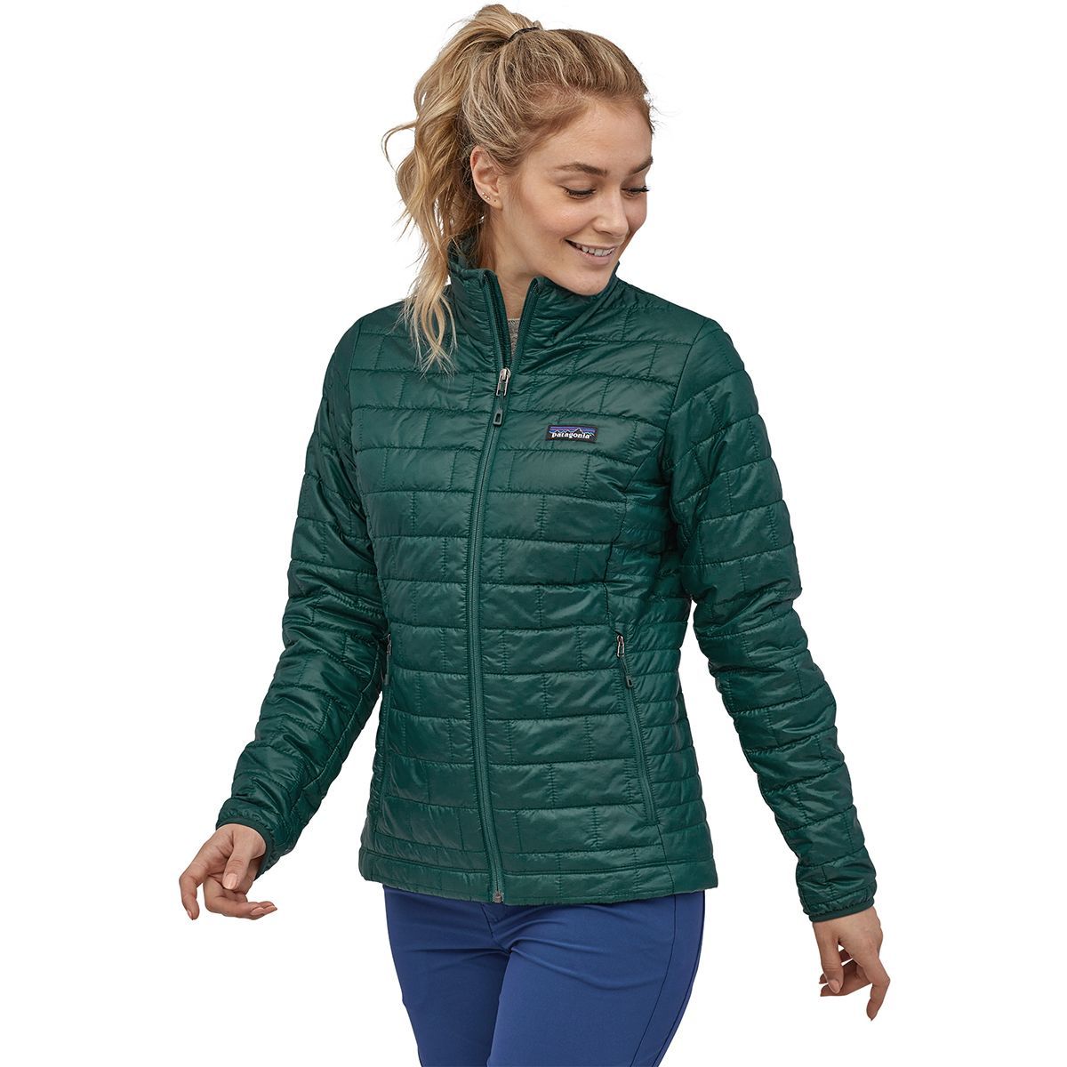 patagonia women's nano puff jacket feather grey