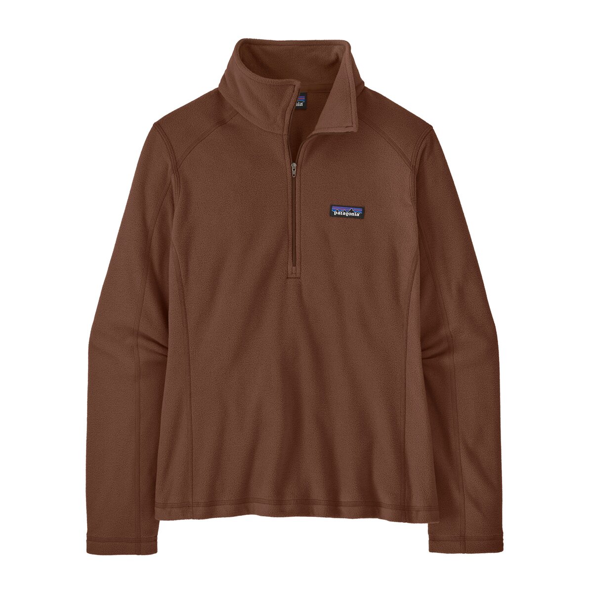 Женский свитер Patagonia Micro D 1/4-Zip Fleece Pullover, цвет: Коричневый — фото 5