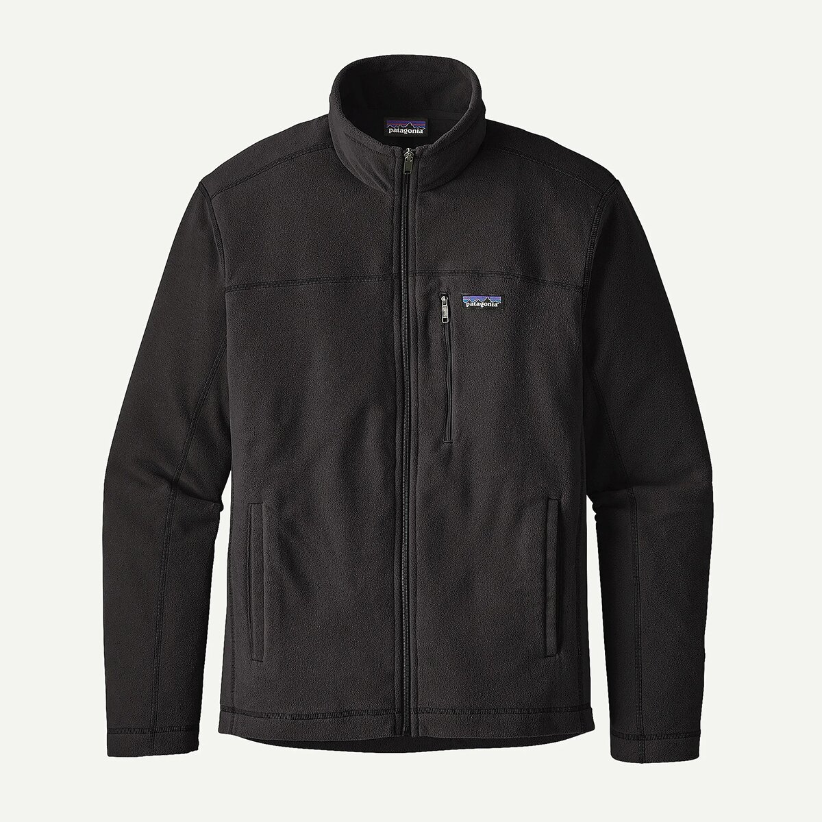 Мужская куртка Patagonia Micro D Fleece, цвет: Чёрный — фото 2