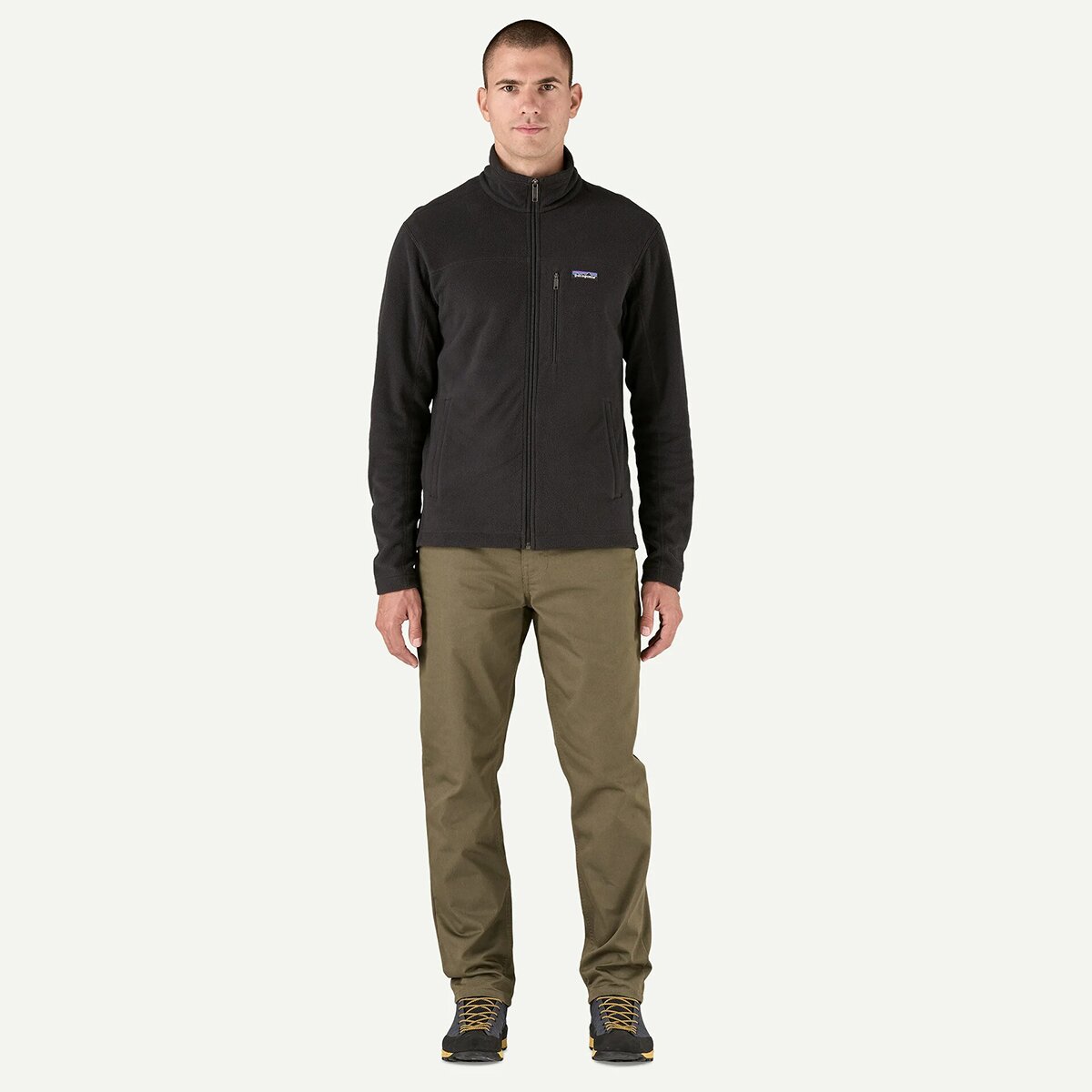 Мужская куртка Patagonia Micro D Fleece, цвет: Чёрный — фото 4