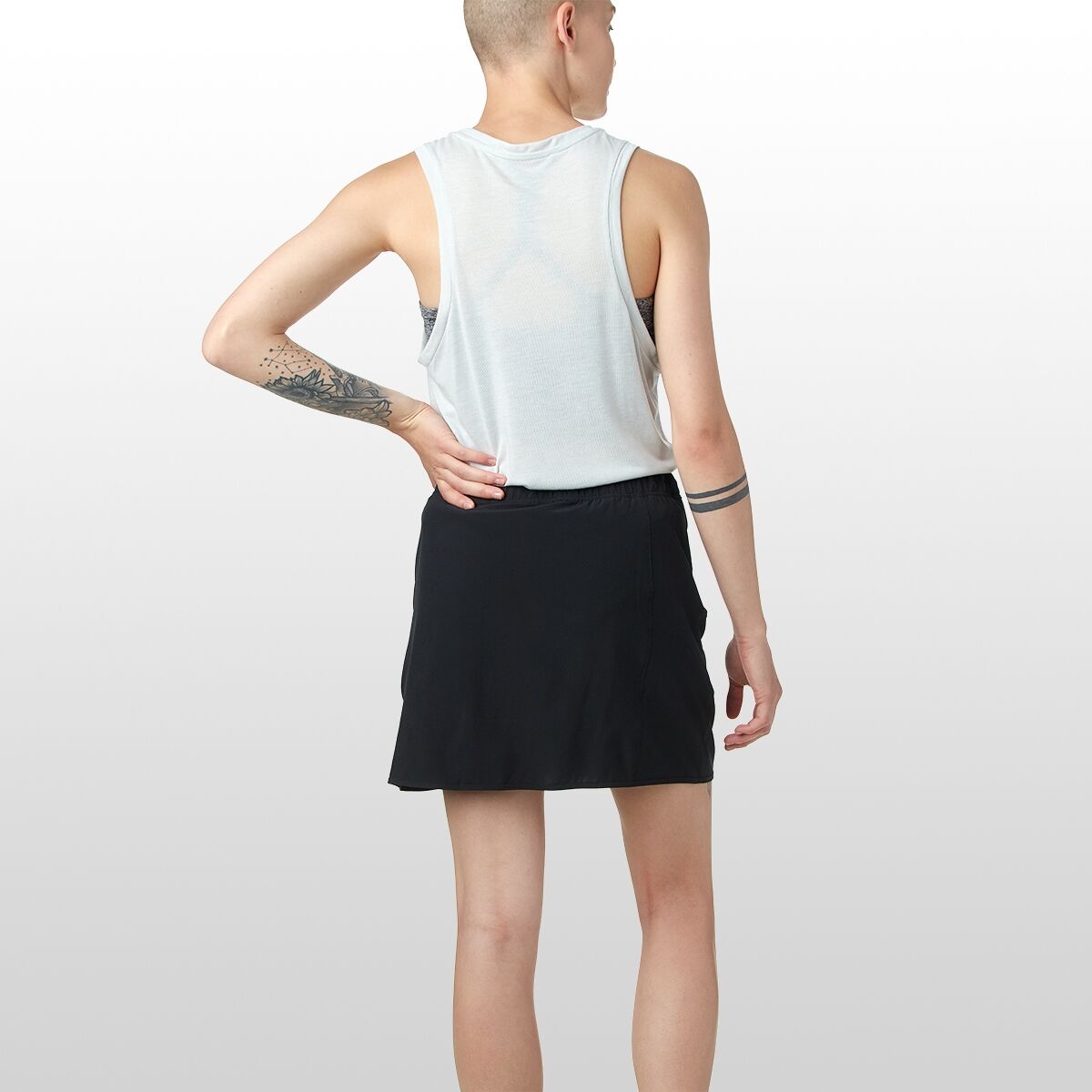 patagonia women's fleetwith skort black