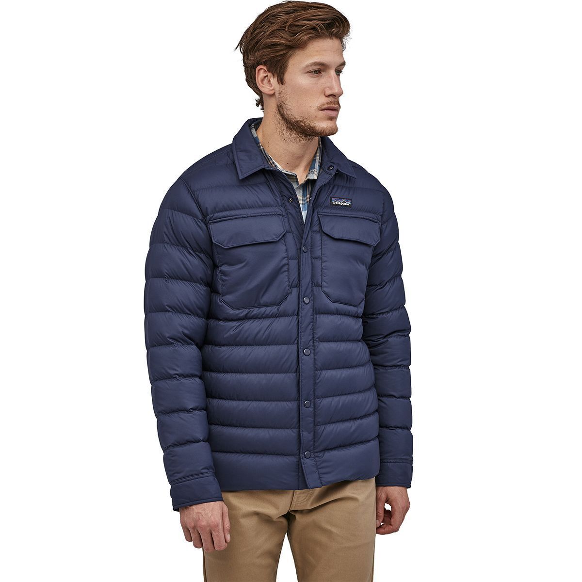 patagonia down shirt mens