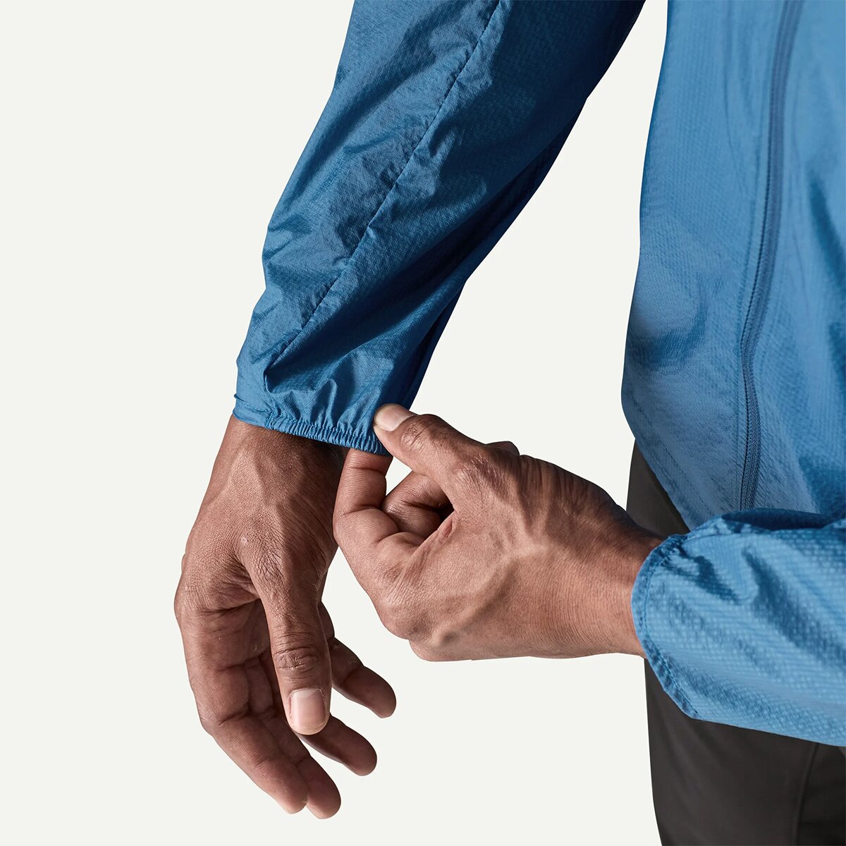 Мужская куртка Patagonia Houdini Full-Zip, цвет: Синий, вариант 1 — фото 9