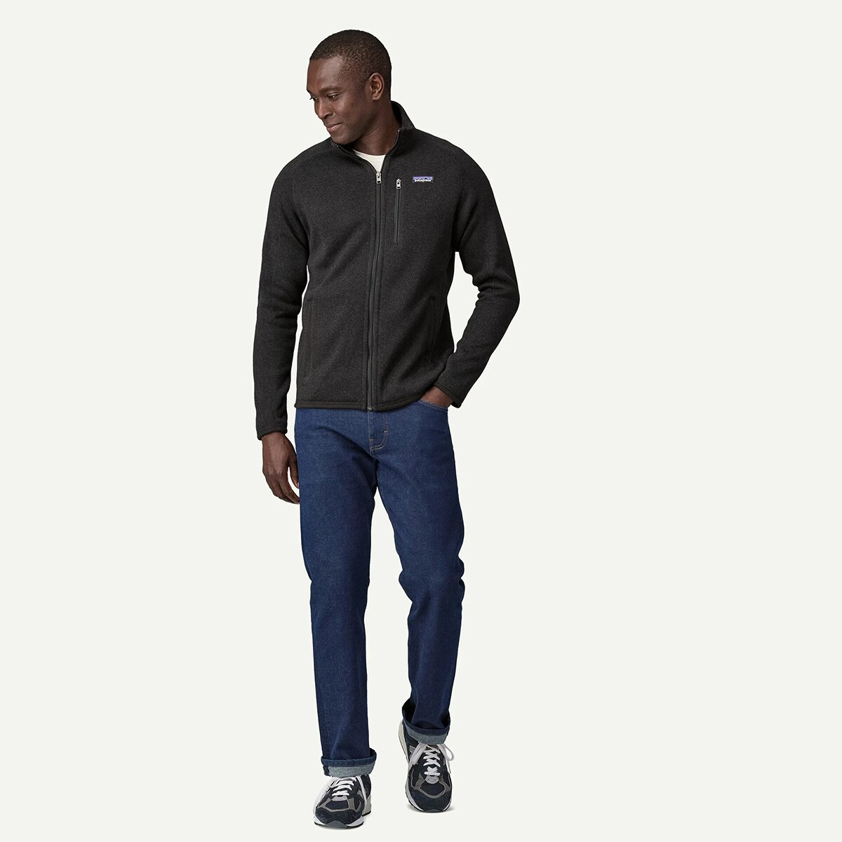 Мужская куртка Patagonia Better Sweater Fleece, цвет: Чёрный — фото 4