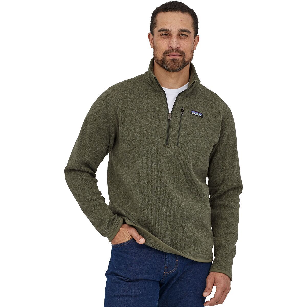 patagonia grey half zip