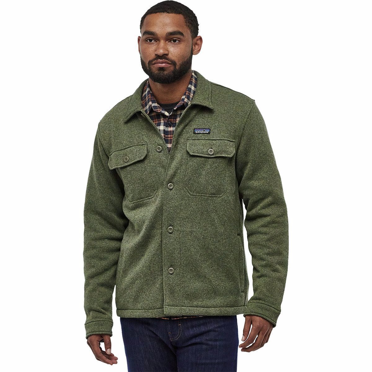 patagonia better sweater jacket industrial green