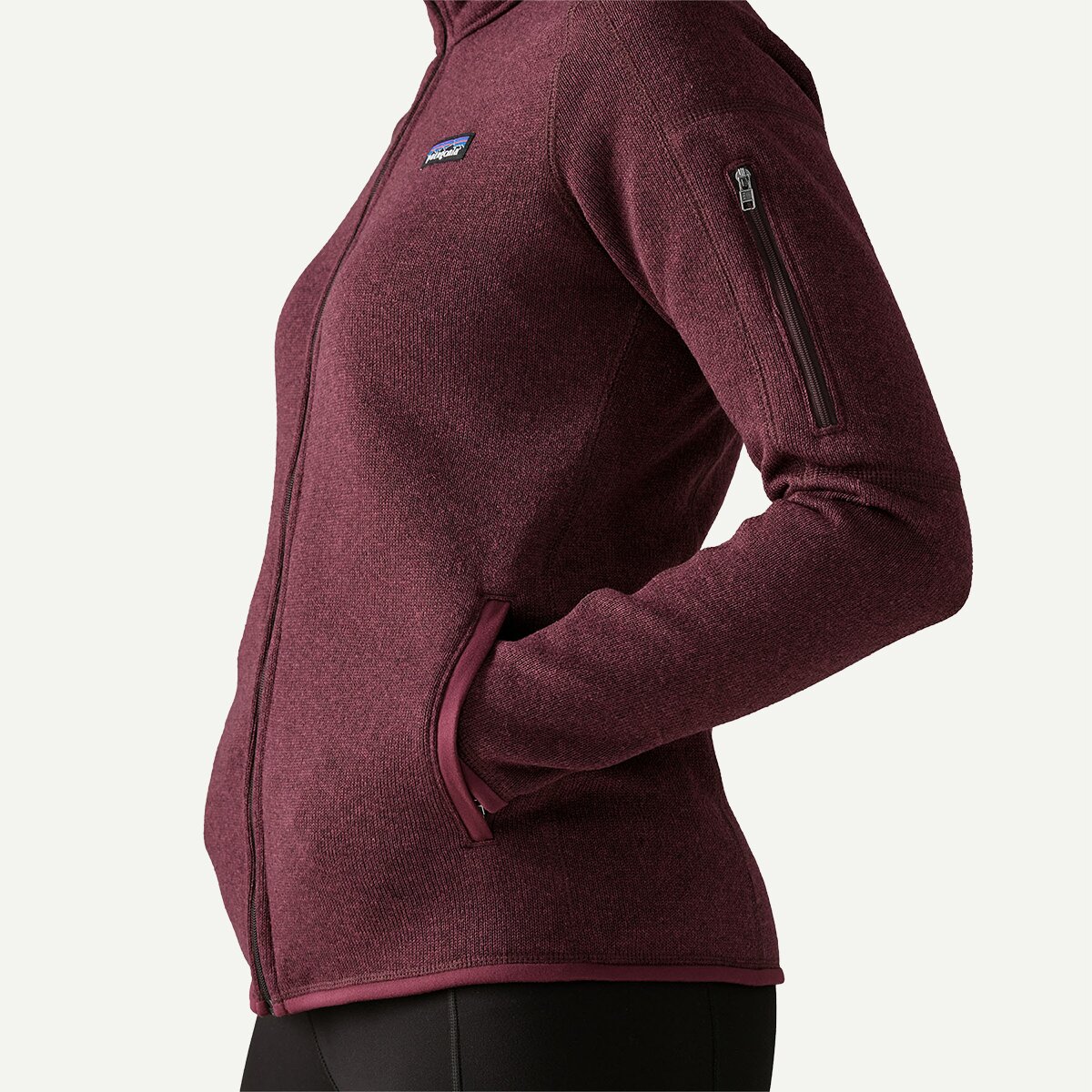 Женская куртка Patagonia Better Sweater Jacket, цвет: Ягодный инжирный — фото 4