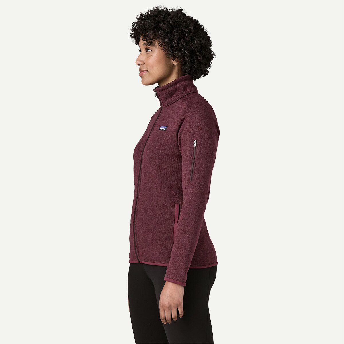 Женская куртка Patagonia Better Sweater Jacket, цвет: Ягодный инжирный — фото 7