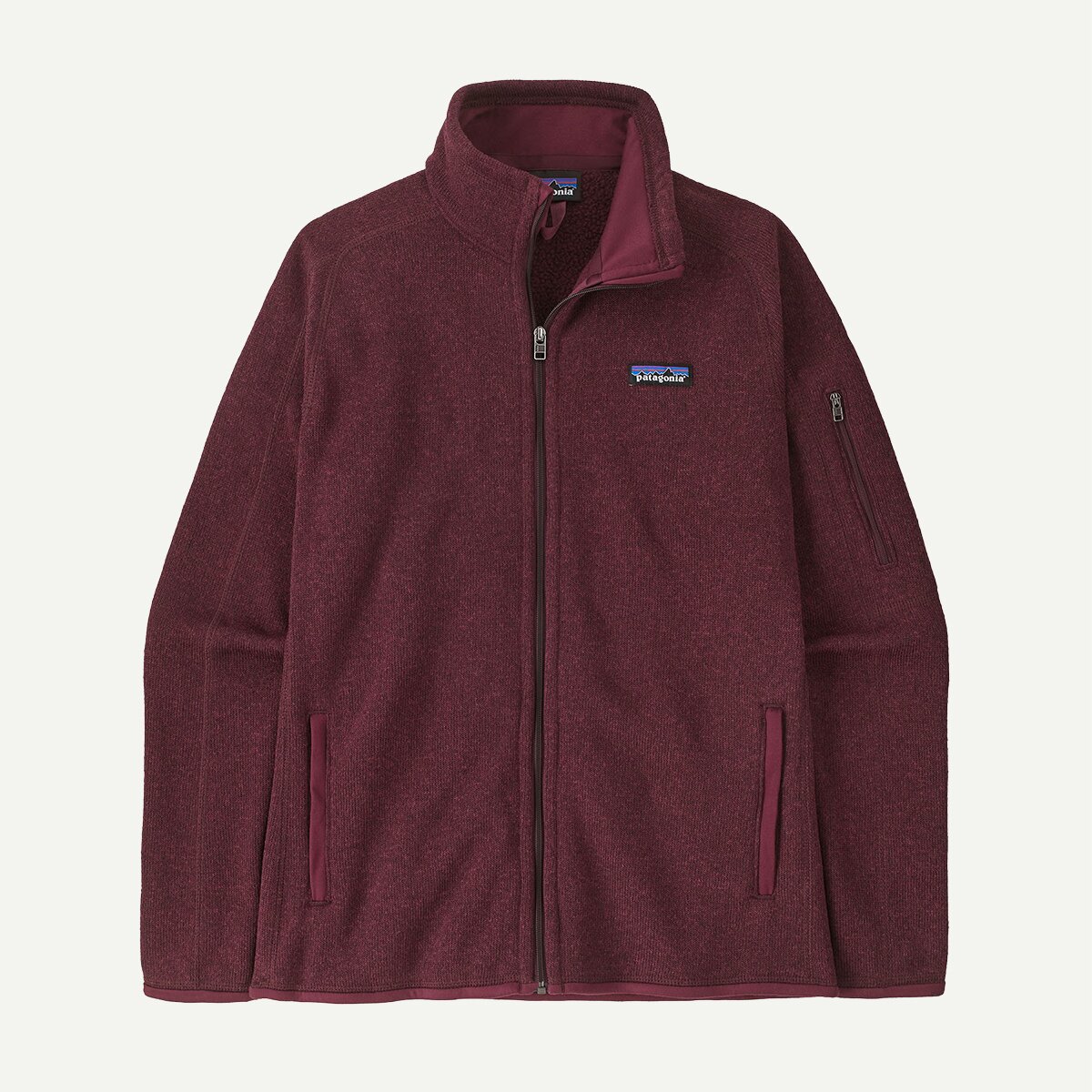 Женская куртка Patagonia Better Sweater Jacket, цвет: Ягодный инжирный — фото 8