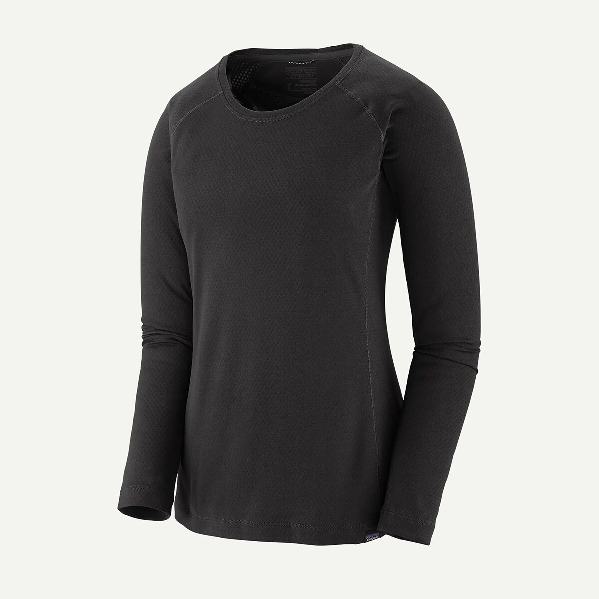 Женский топ Patagonia Capilene Midweight Crew Top, цвет: Чёрный — фото 4