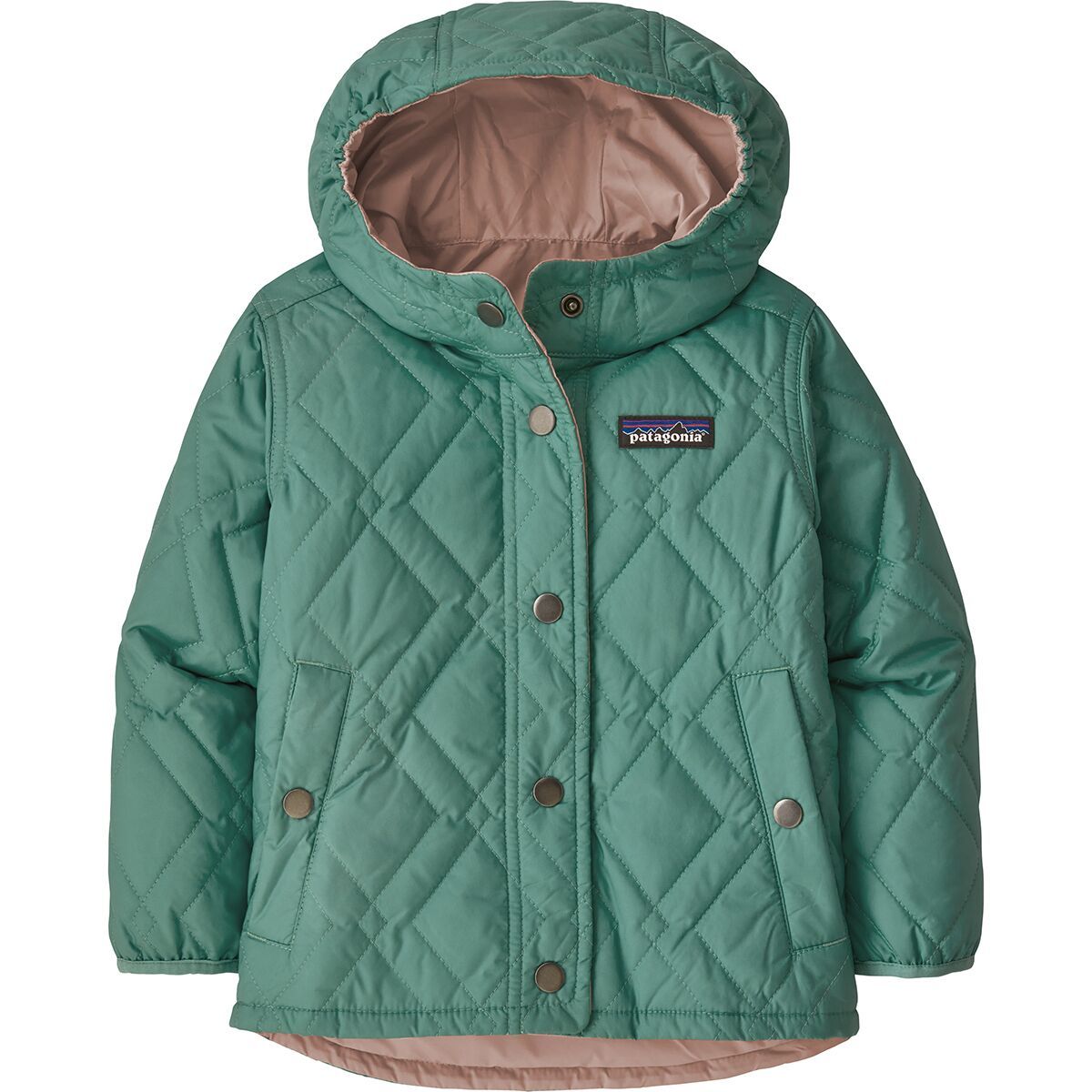 diamond quilted oversized hooded parka