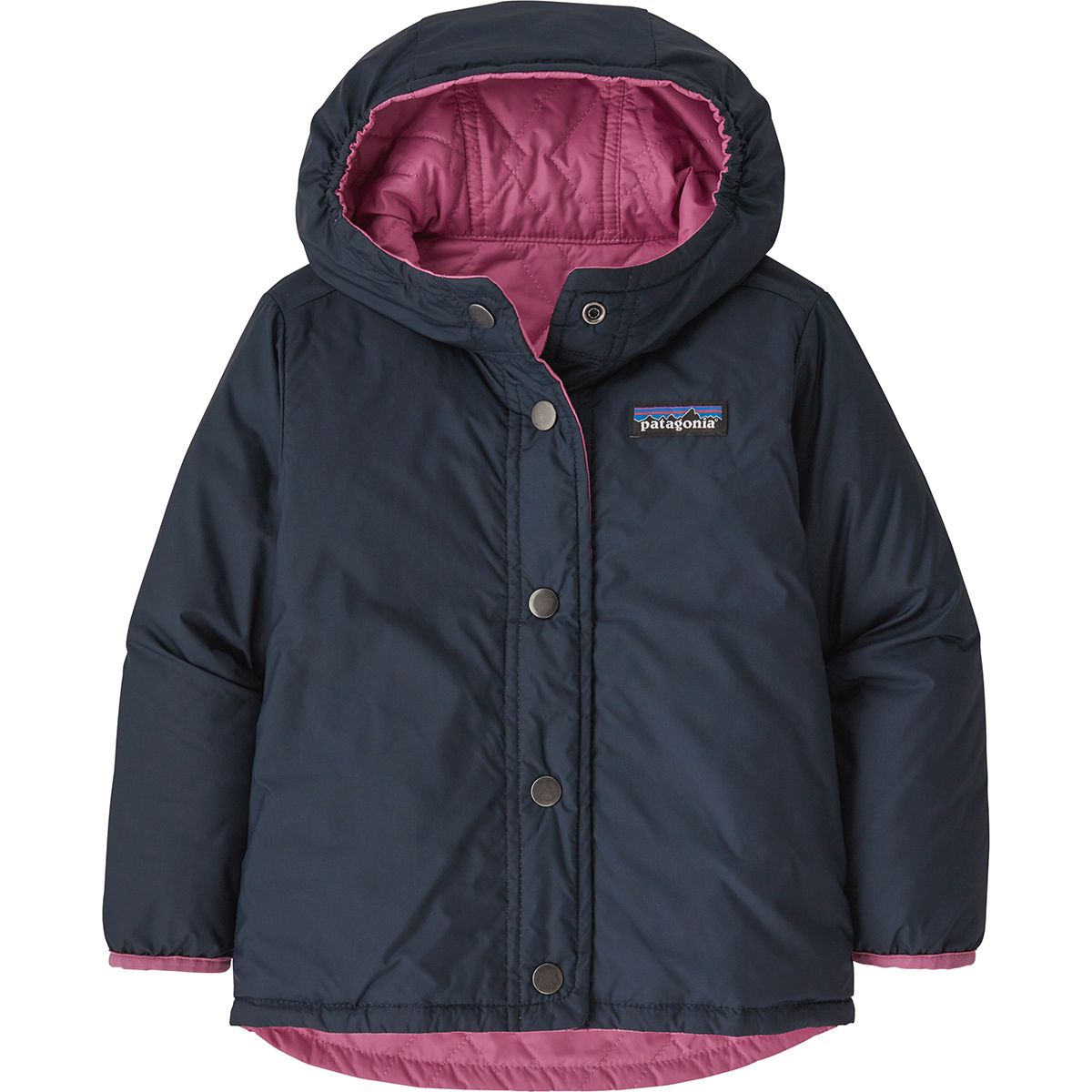 Patagonia Reversible Diamond Quilt Hooded Jacket Toddler Girls