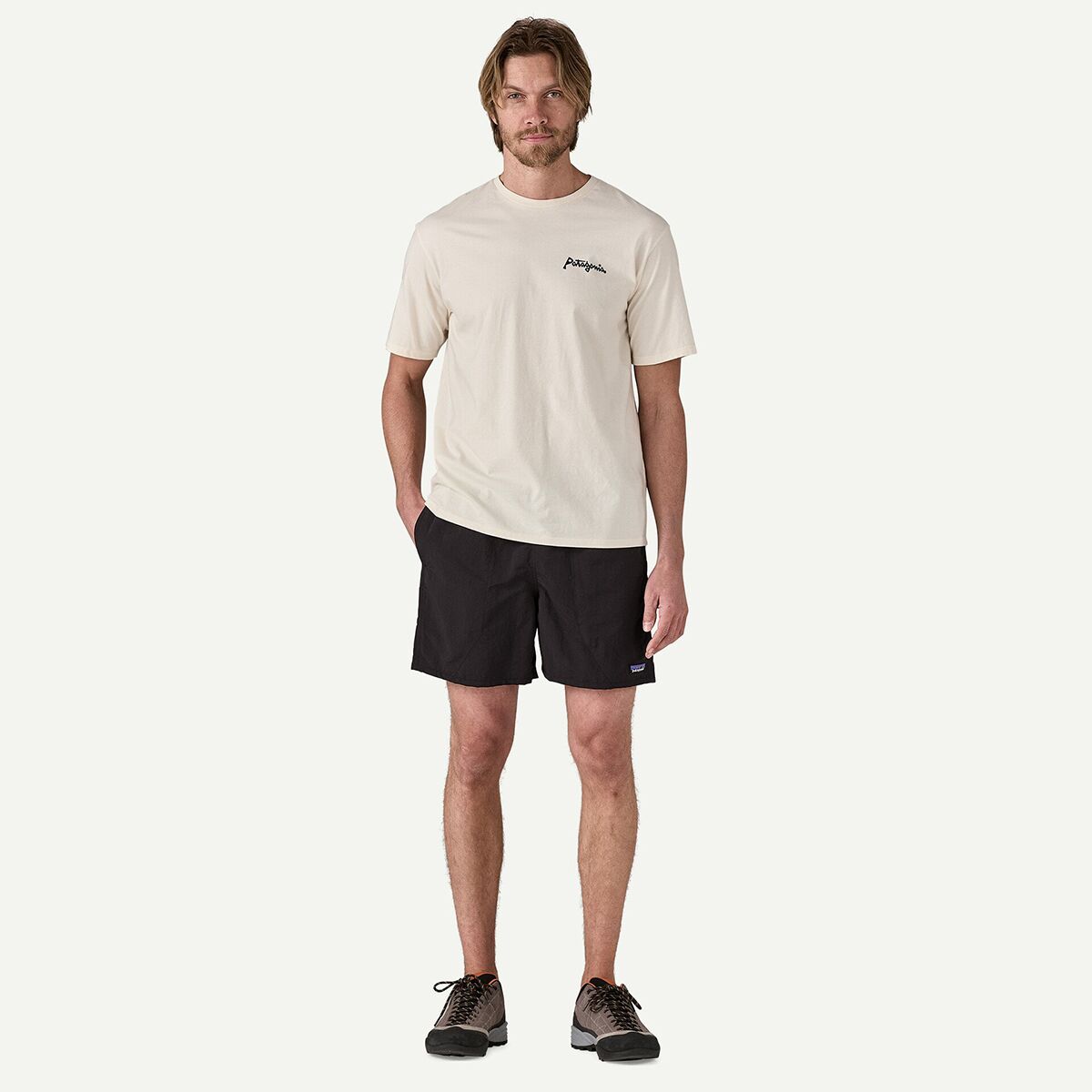 Мужские шорты Patagonia Baggies 5in Short, цвет: Чёрный — фото 4