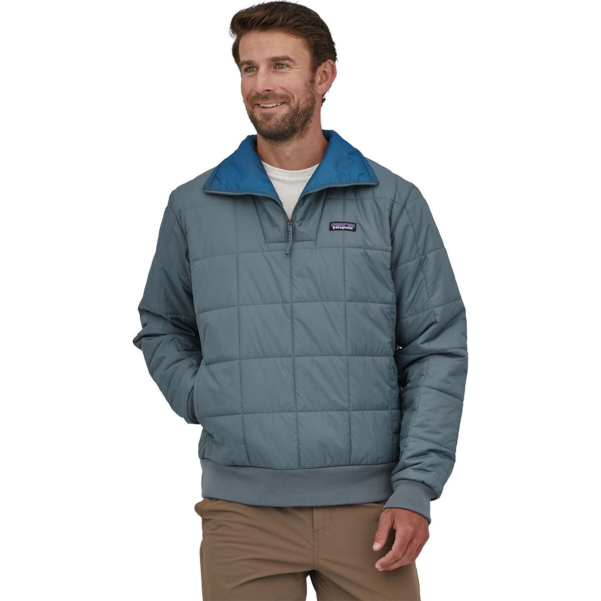 Patagonia Box Quilted Pullover Jacket Men's Clothing