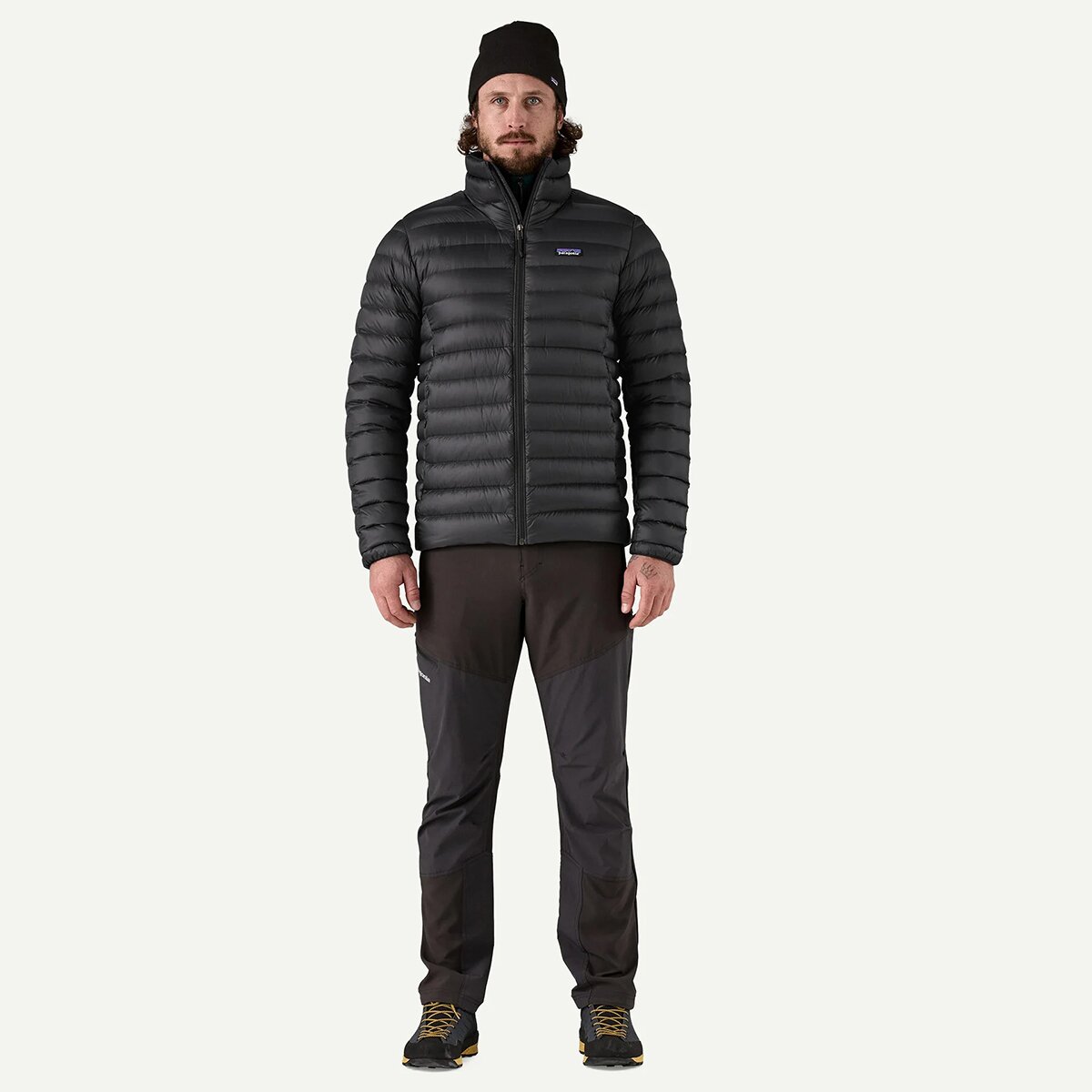 Мужская куртка Patagonia Down Sweater Jacket, цвет: Чёрный — фото 6