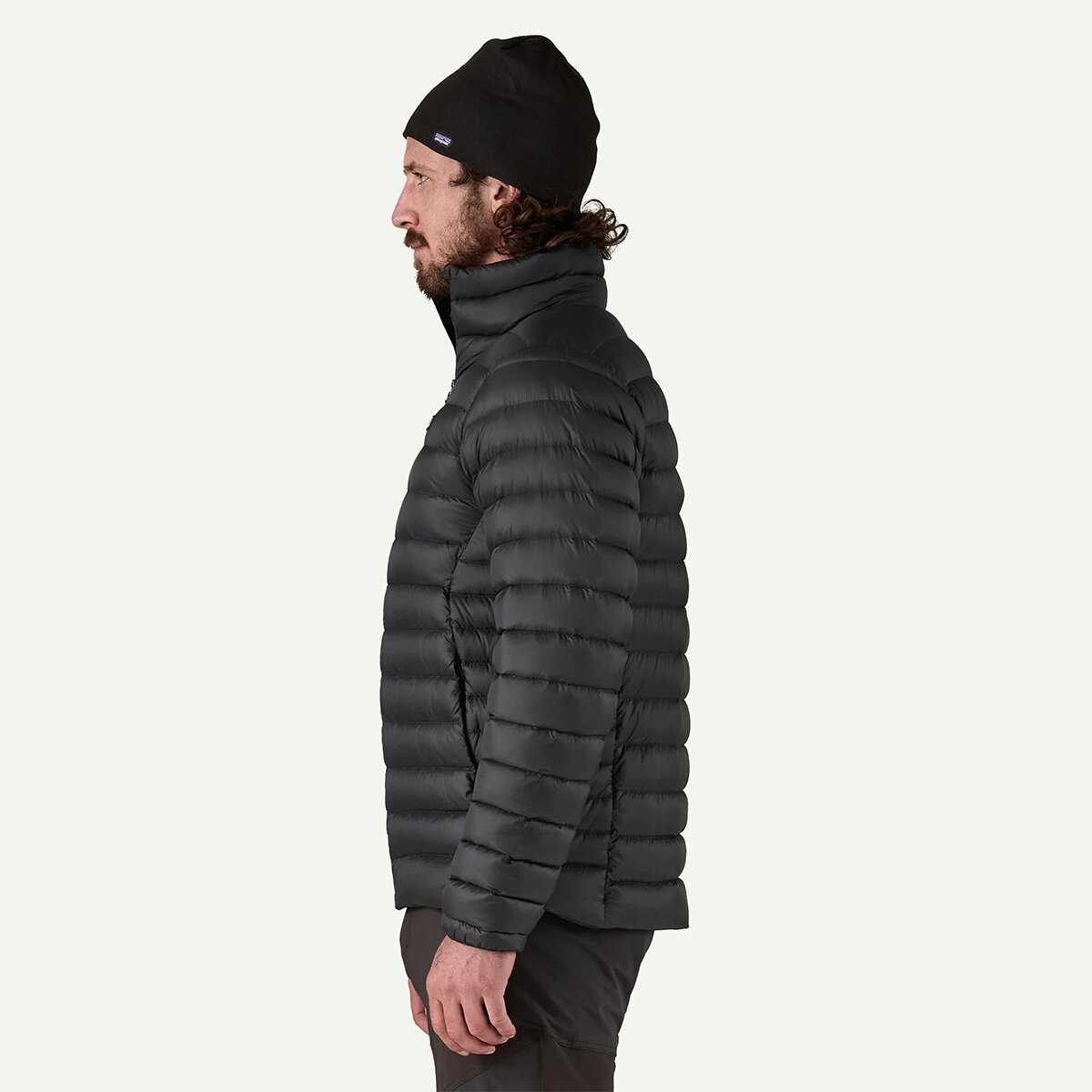 Мужская куртка Patagonia Down Sweater Jacket, цвет: Чёрный — фото 7