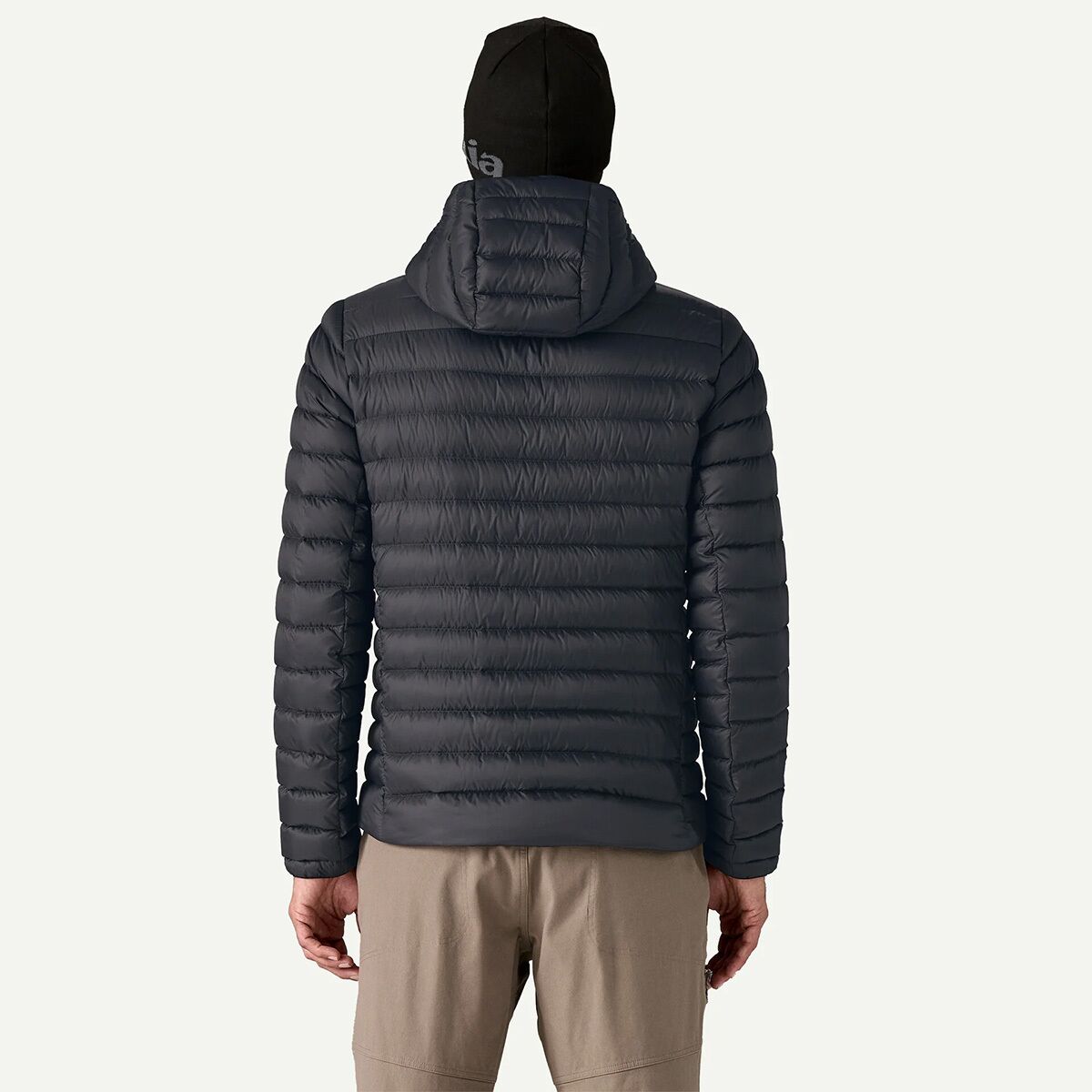 Мужская куртка Patagonia Down Sweater Hooded, цвет: Чёрный — фото 2