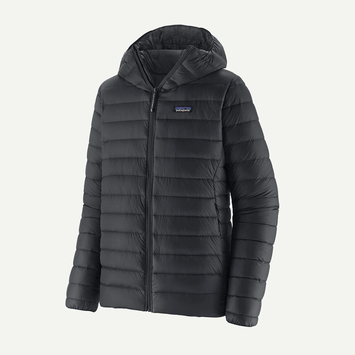 Мужская куртка Patagonia Down Sweater Hooded, цвет: Чёрный — фото 3