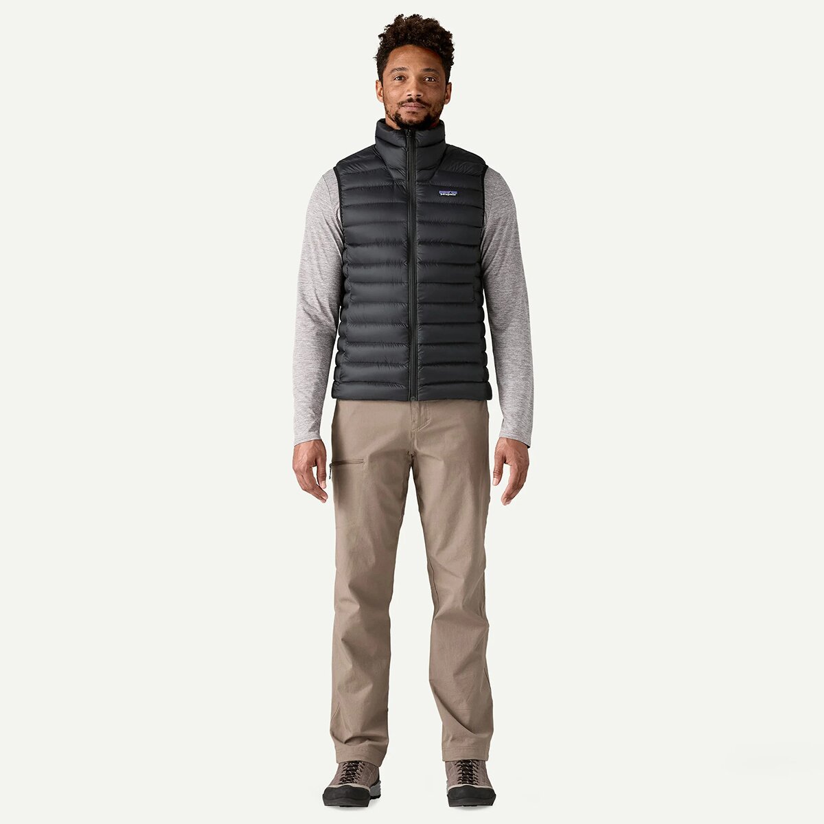 Мужской жилет Patagonia Down Sweater Vest, цвет: Чёрный — фото 4