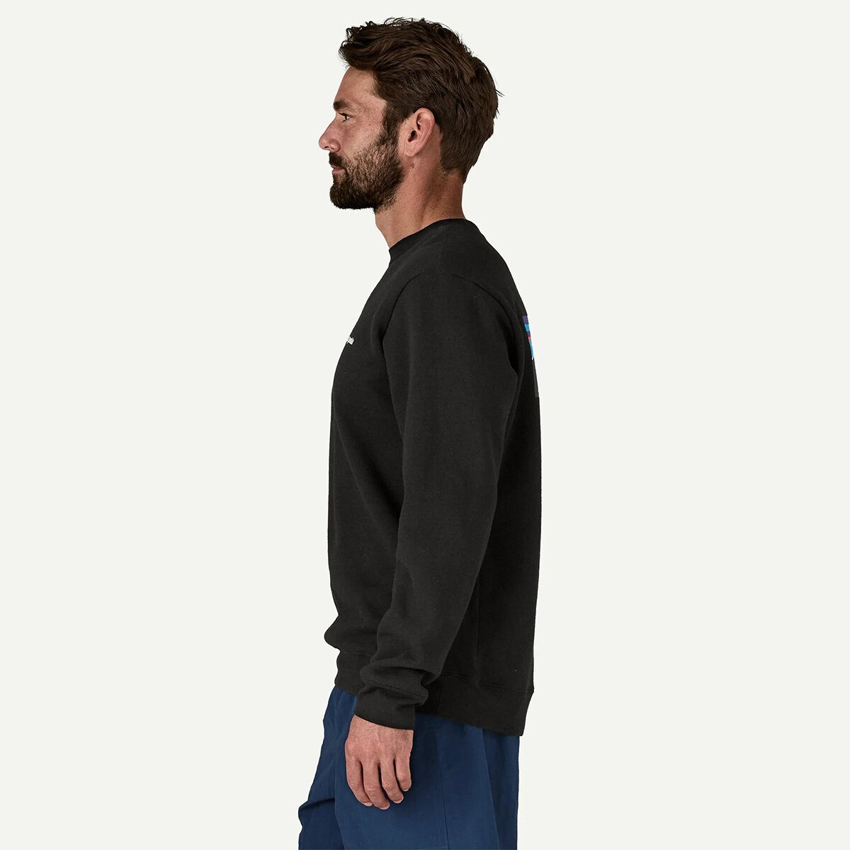 Толстовка Patagonia Logo Uprisal Crew, цвет: Чёрный — фото 5