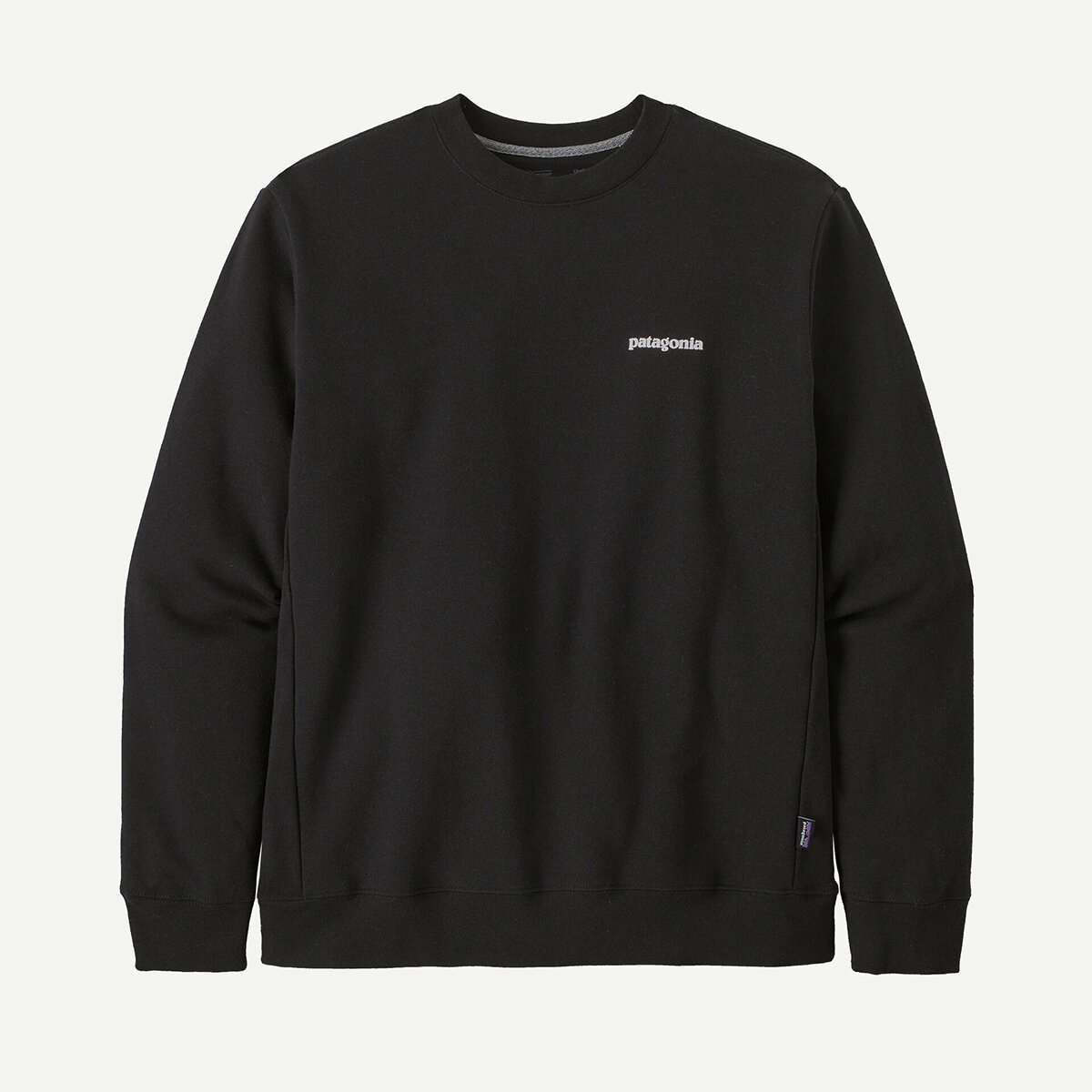 Толстовка Patagonia Logo Uprisal Crew, цвет: Чёрный — фото 6