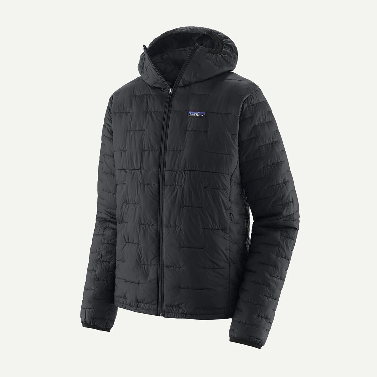 Мужская куртка Patagonia Micro Puff Hooded Insulated, цвет: Чёрный — фото 3