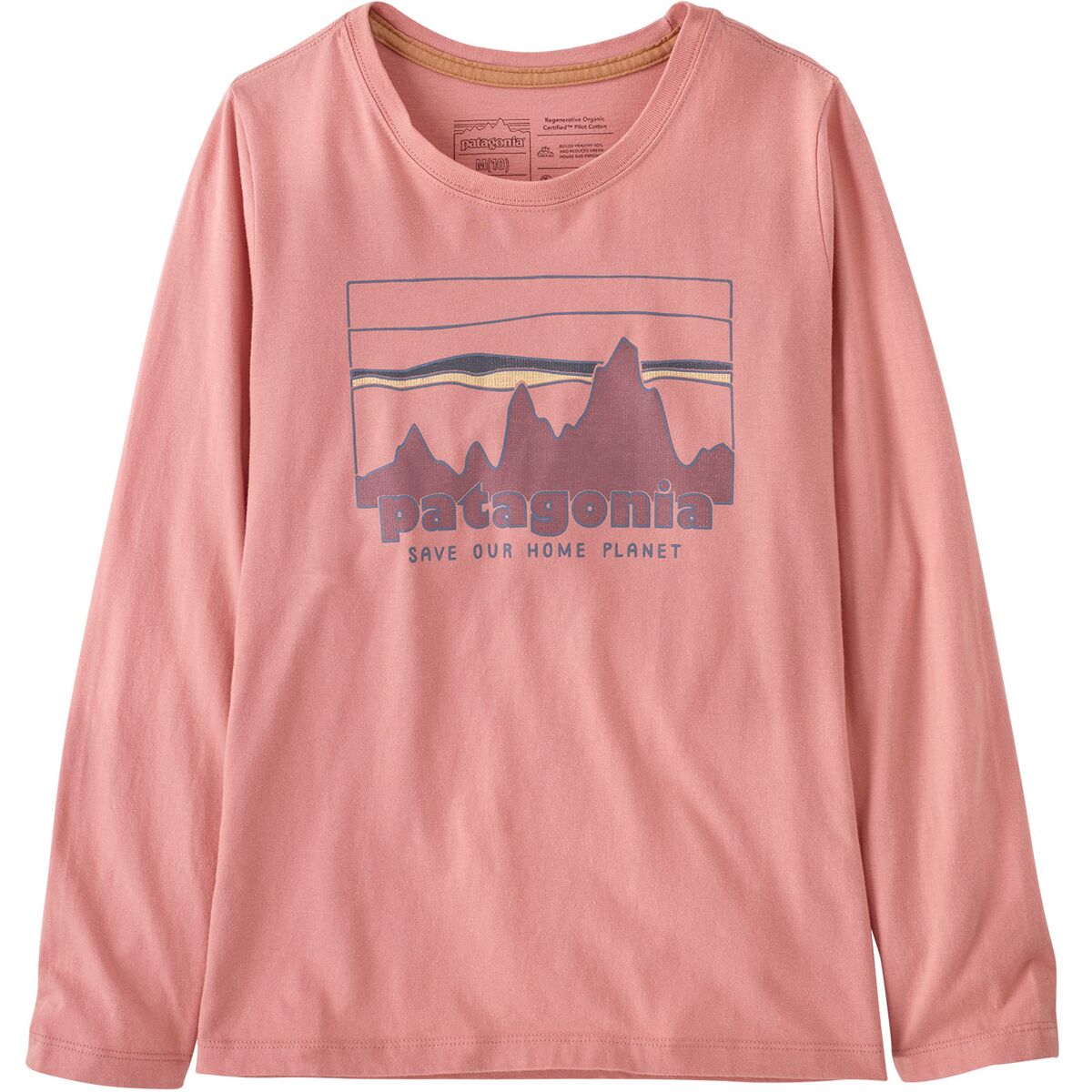 Patagonia Kids' Long-Sleeved Regenerative Organic Certified™ Cotton Graphic T-Shirt