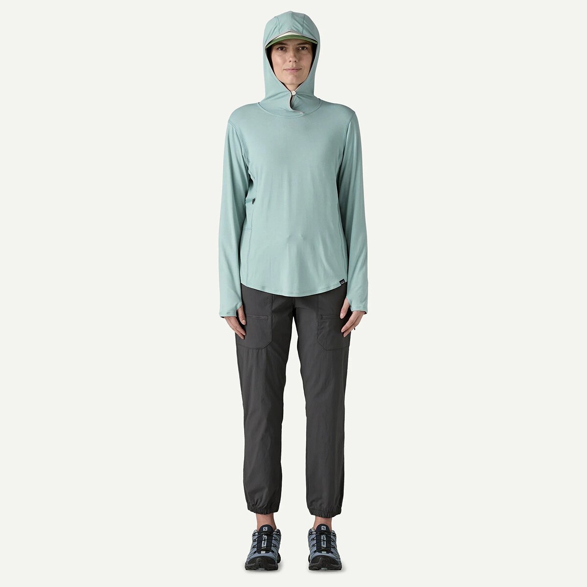 Женское худи Patagonia Tropic Comfort Natural, цвет: Синий — фото 7