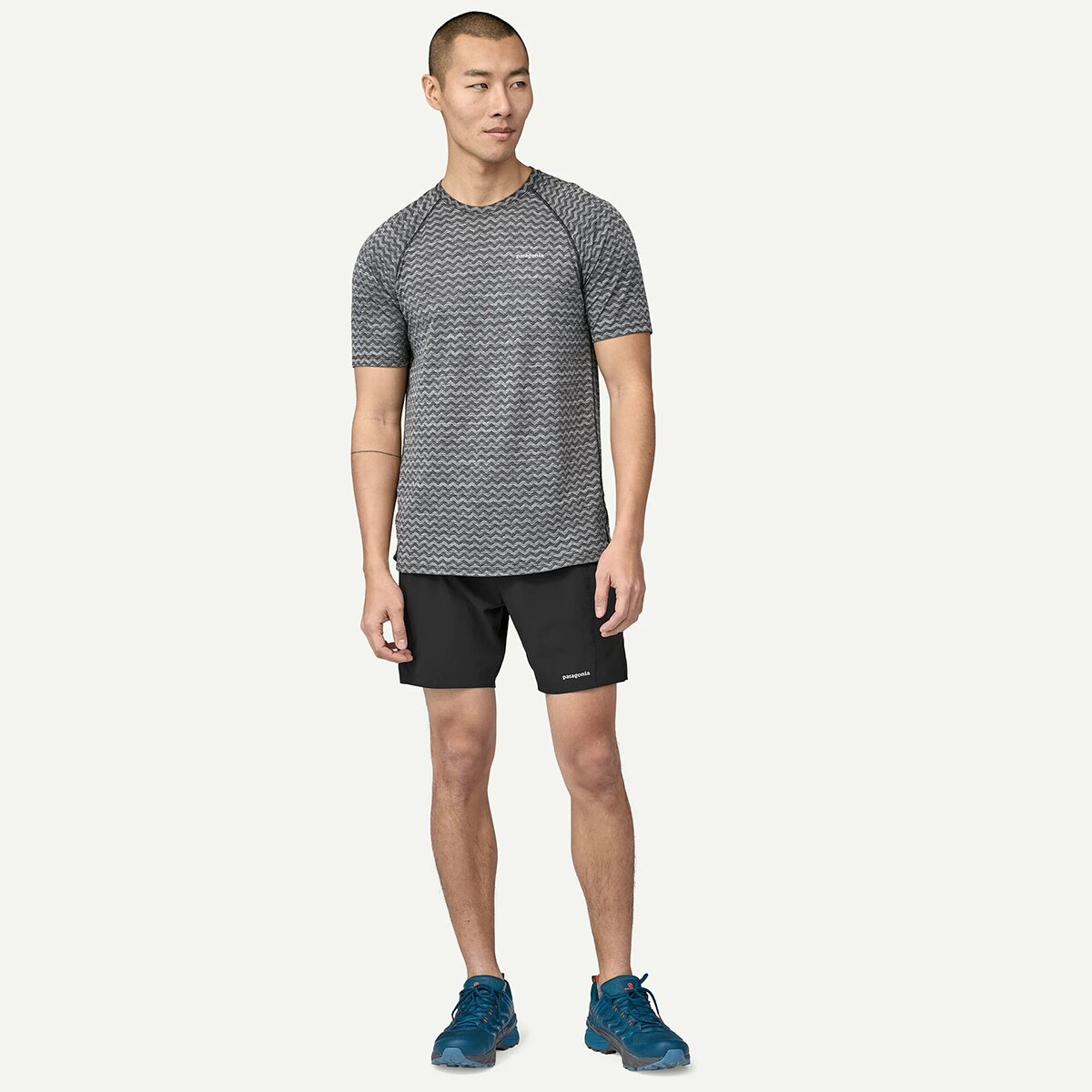 Мужские шорты Patagonia Strider Pro 7in Short, цвет: Чёрный — фото 6