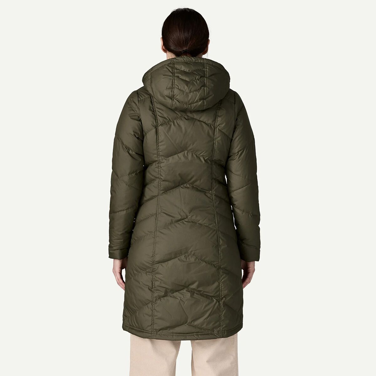 Женская куртка Patagonia Down With It, цвет: Зелёный, вариант 1 — фото 2