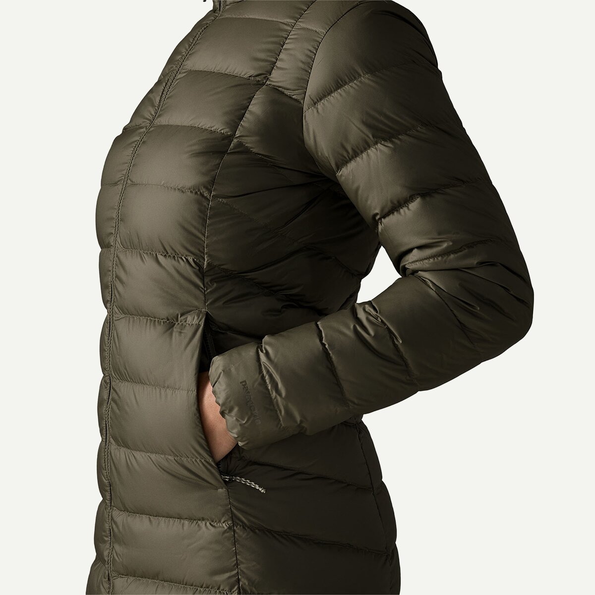 Женская куртка Patagonia Tres Down 3-In-1 Parka, цвет: Зелёный, вариант 1 — фото 11