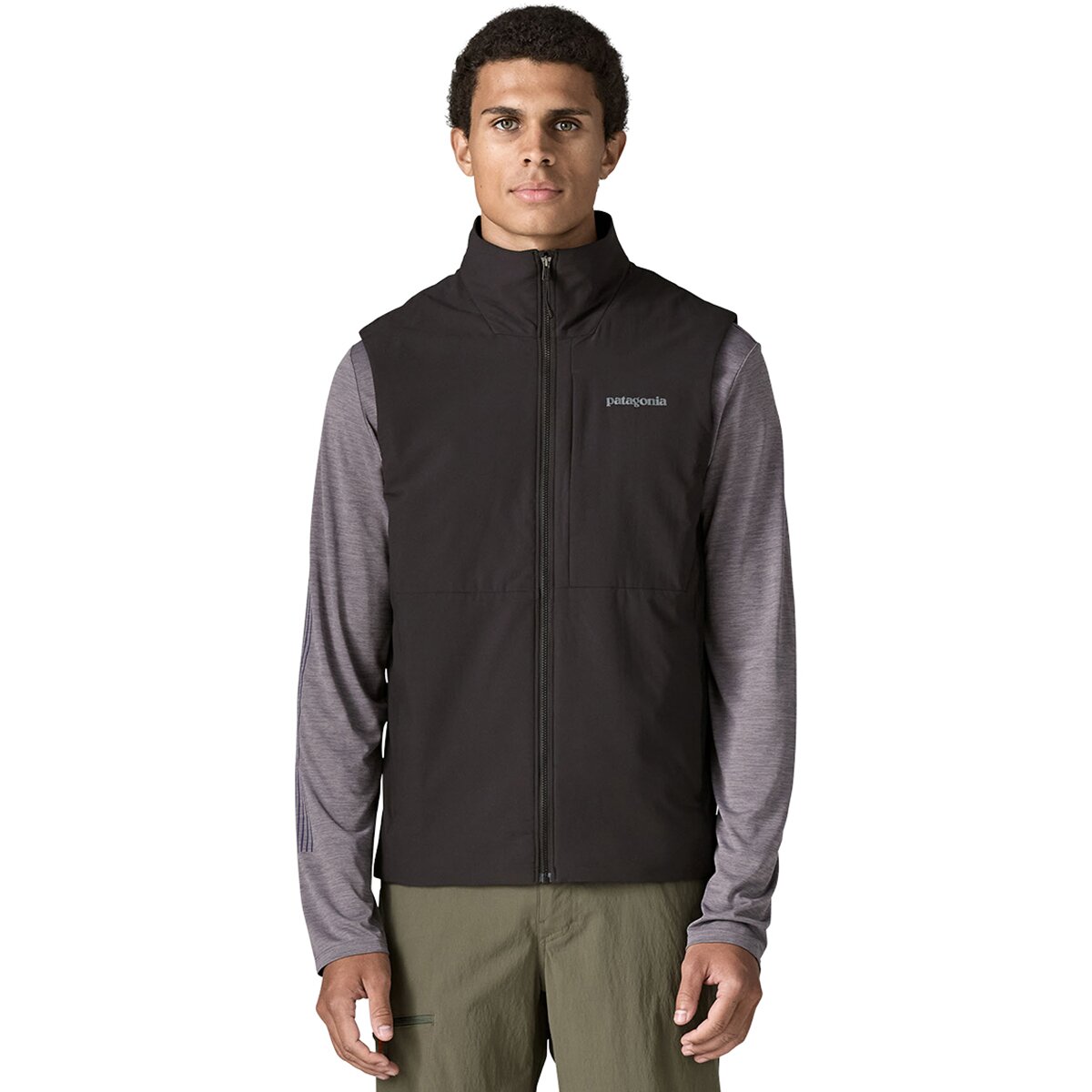 Мужской жилет Patagonia Nano-Air Light Vest, цвет: Чернильный чёрный