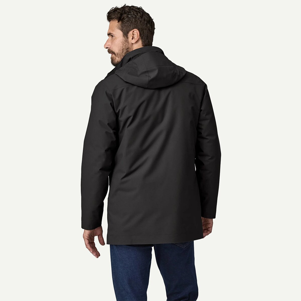 Мужская куртка Patagonia Tres 3-in-1 Parka, цвет: Чёрный — фото 2