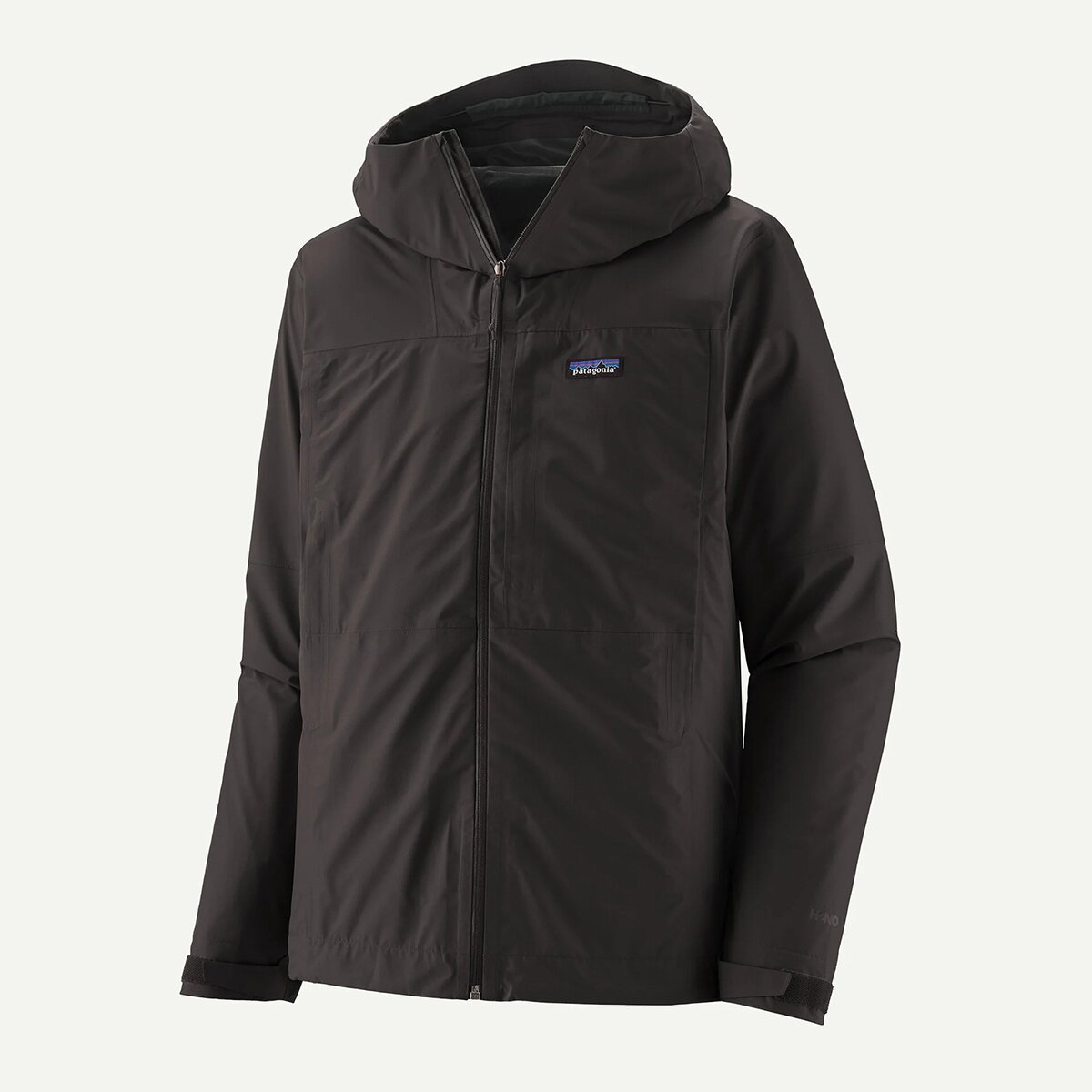 Мужская куртка Patagonia Boulder Fork Rain Jacket, цвет: Чёрный — фото 2