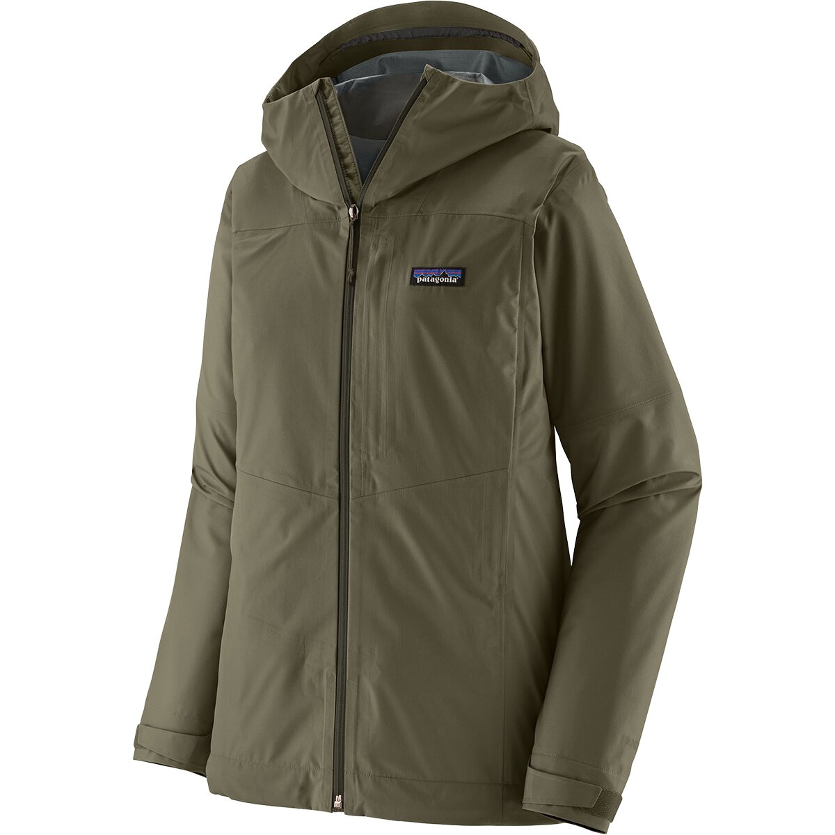 Женская куртка Patagonia Boulder Fork Rain Jacket, цвет: Зелёный — фото 2