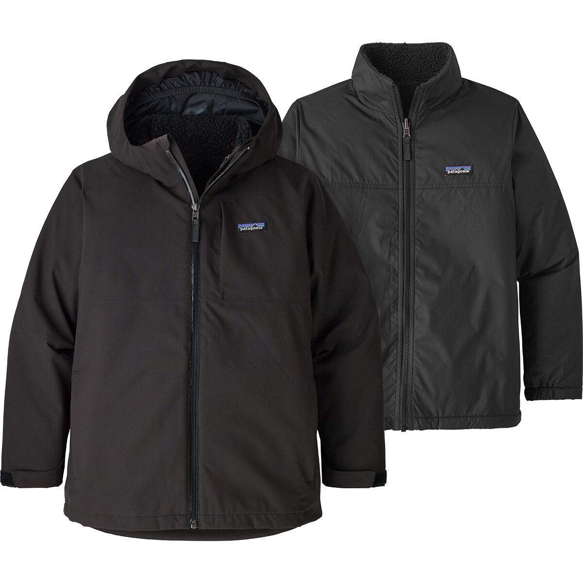 Детская куртка Patagonia 4-in-1 Everyday, цвет: Чёрный — фото 2