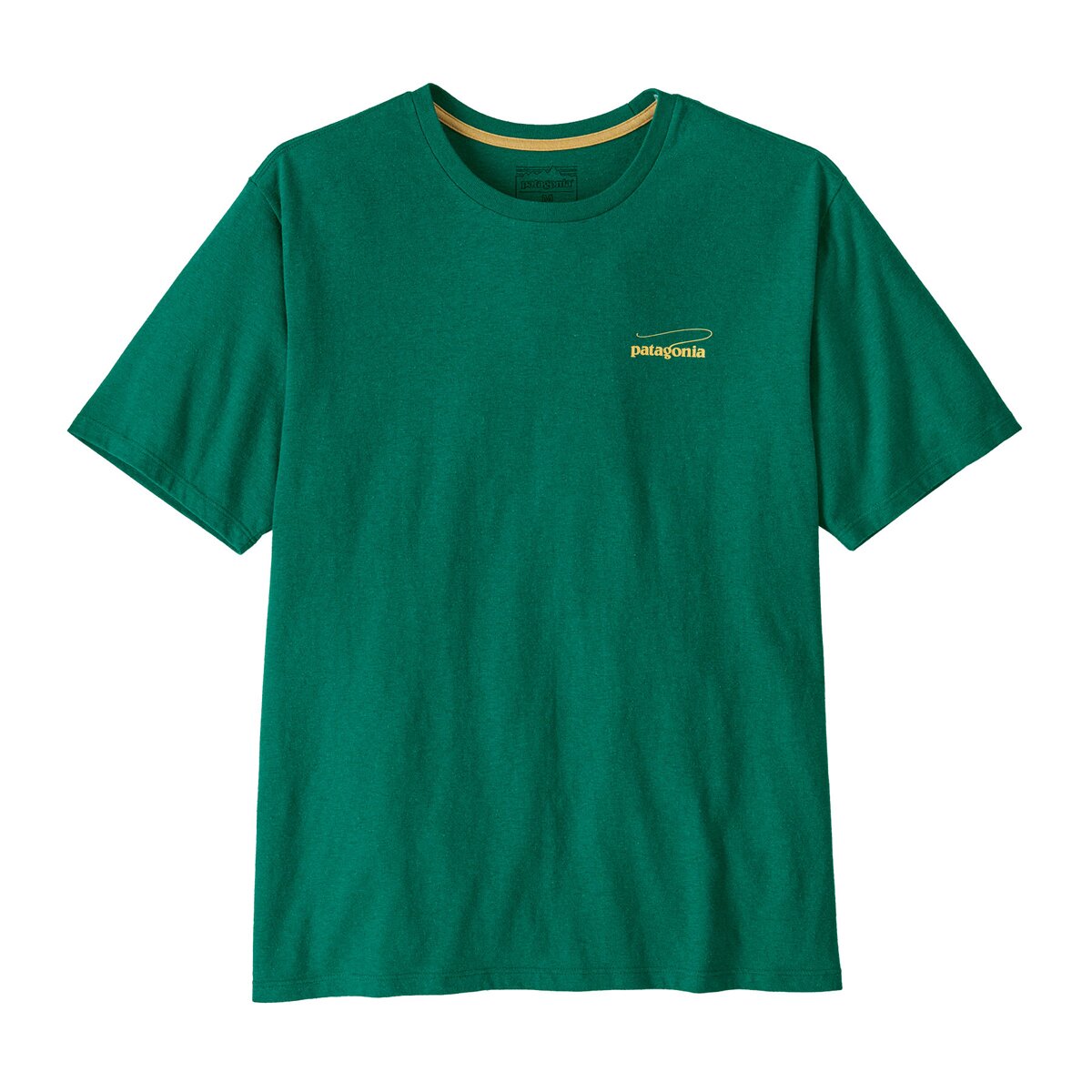 Мужская футболка Patagonia Casting Logo Responsibili-Tee, цвет: Зелёный — фото 2