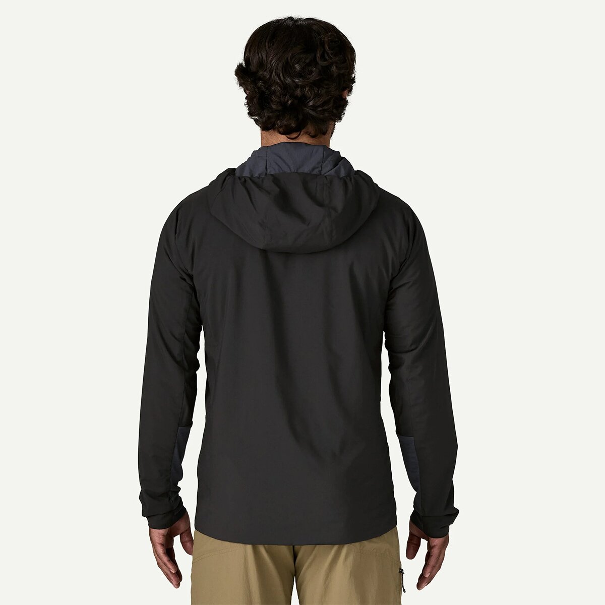 Мужское худи Patagonia Nano-Air Ultralight Full-Zip, цвет: Чёрный — фото 3