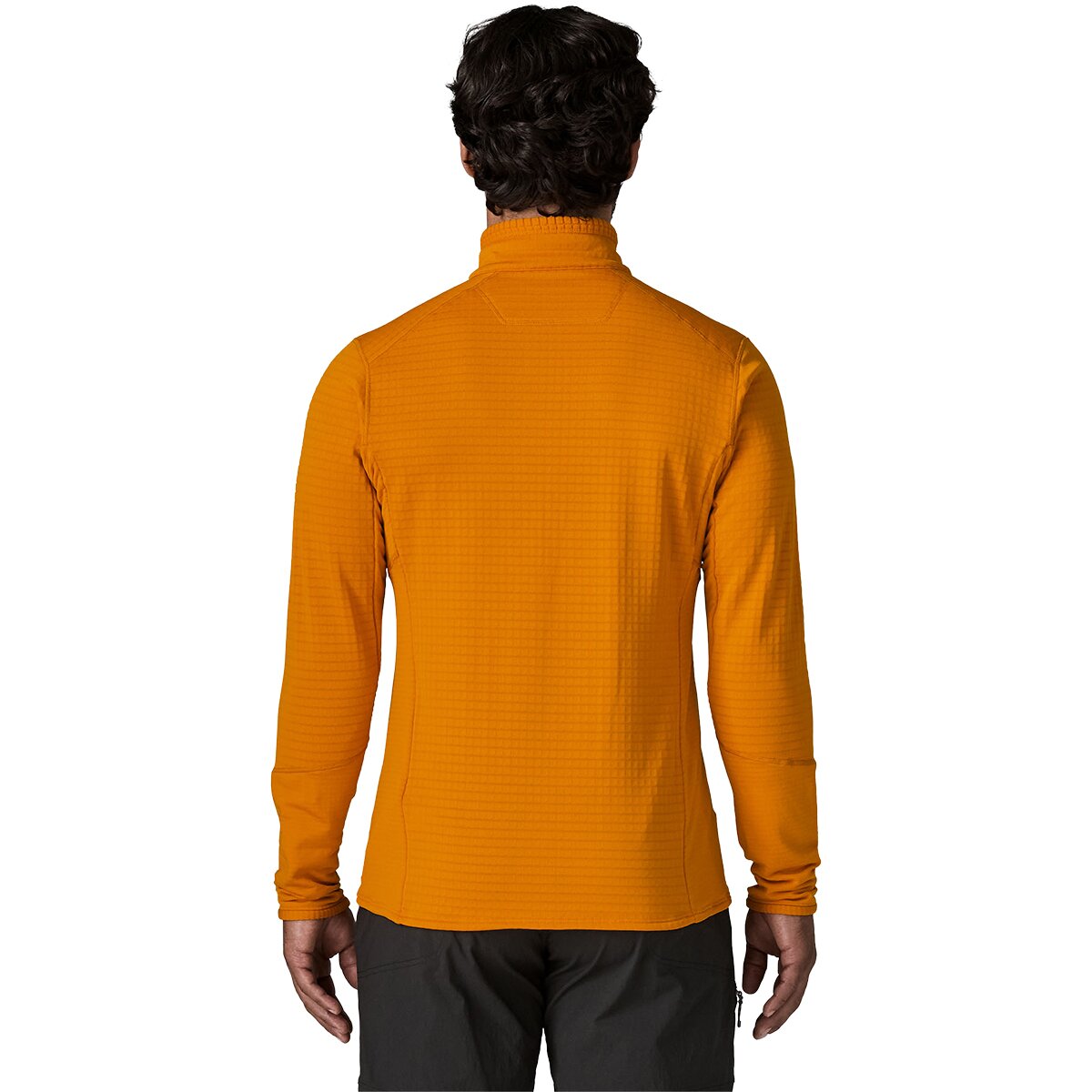 Мужской свитер Patagonia R1 Fleece Pullover, цвет: Оранжевый — фото 2