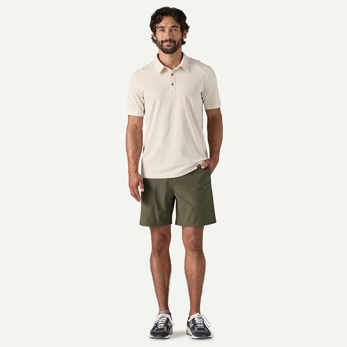 Мужские шорты Patagonia Transit Traveler 7in, цвет: Зелёный — фото 3