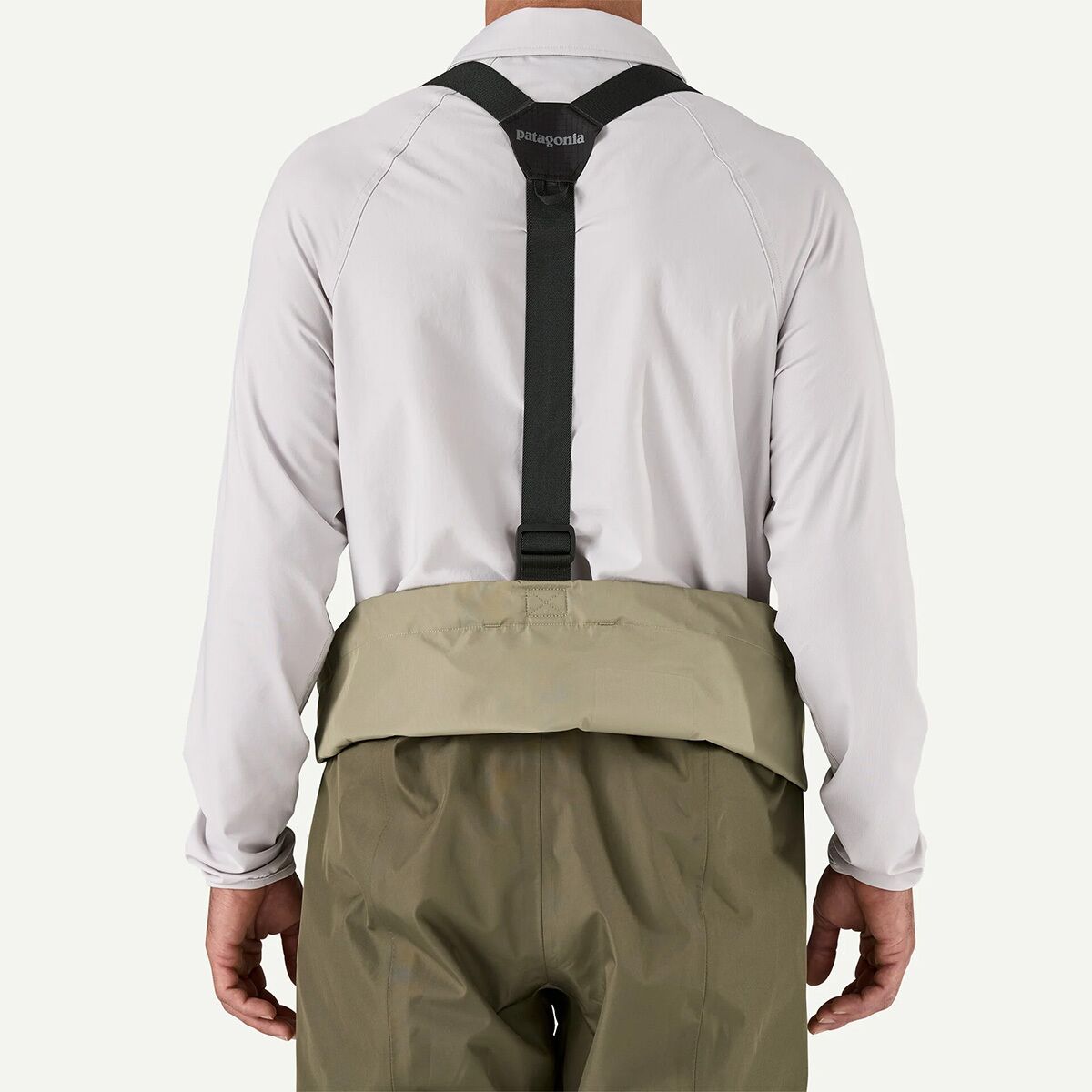Мужские комбинезоны Patagonia Swiftcurrent Traverse Zip Front Waders, цвет: Зелёный — фото 12