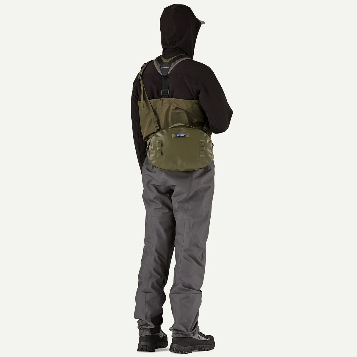 Мужские комбинезоны Patagonia Swiftcurrent Expedition Zip-Front Waders, цвет: Зелёный — фото 10