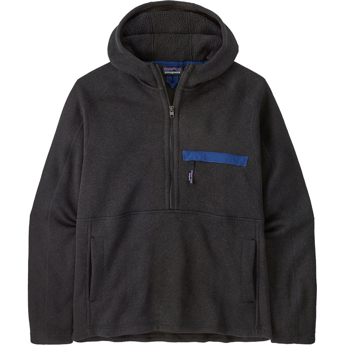Мужской свитер Patagonia Better Sweater 1/2-Zip Pullover, цвет: Чёрный